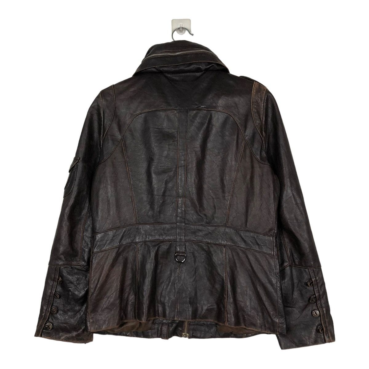 Japanese Brand 🔥VINTAGE GENUINE BIKER LEATHER JACKET KAREY CANIA JAPAN Size US M / EU 48-50 / 2 - 8 Thumbnail
