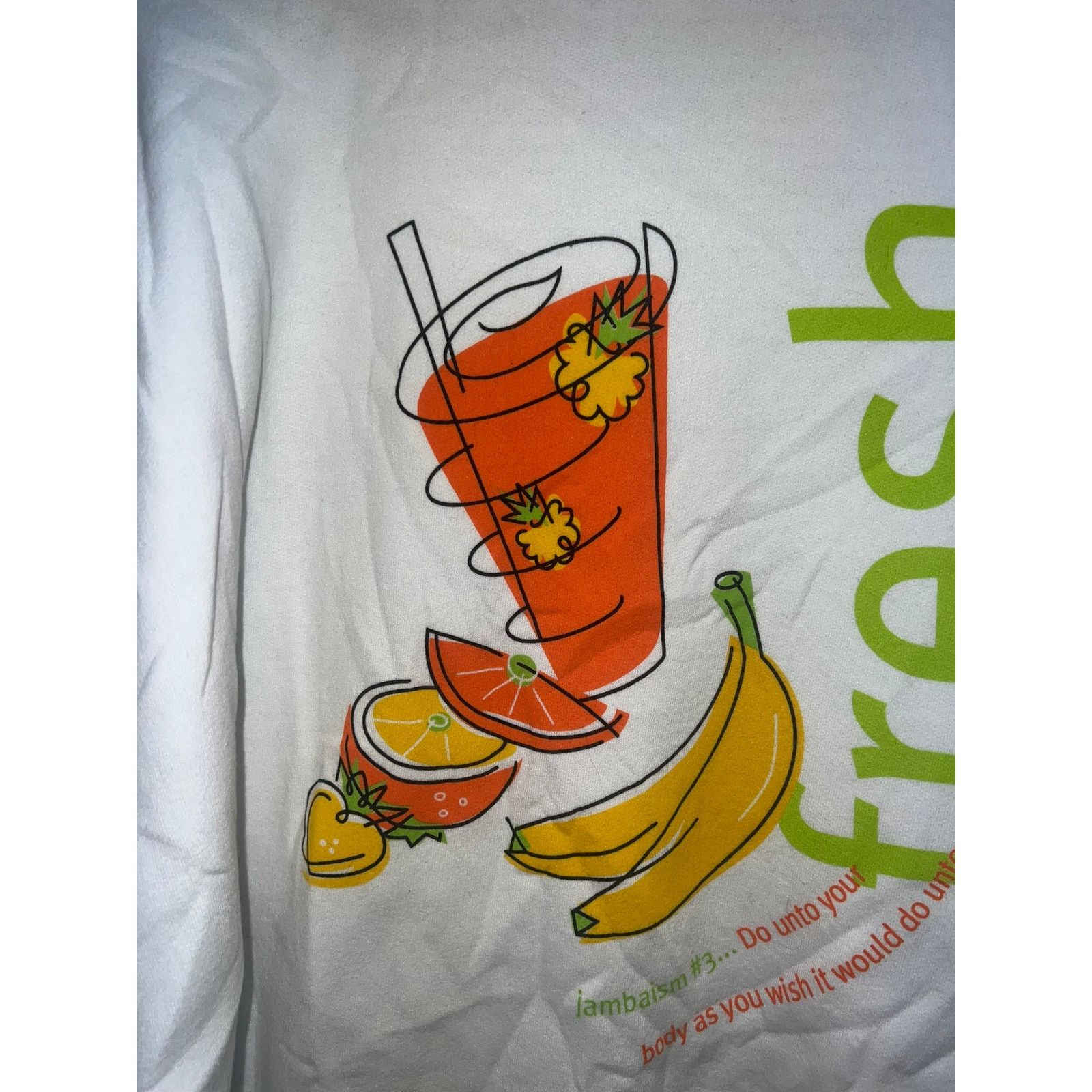 Vintage Vintage Jamba Juice Sweatshirt Fresh Fruit Natural Food 2XL Size US XXL / EU 58 / 5 - 7 Thumbnail