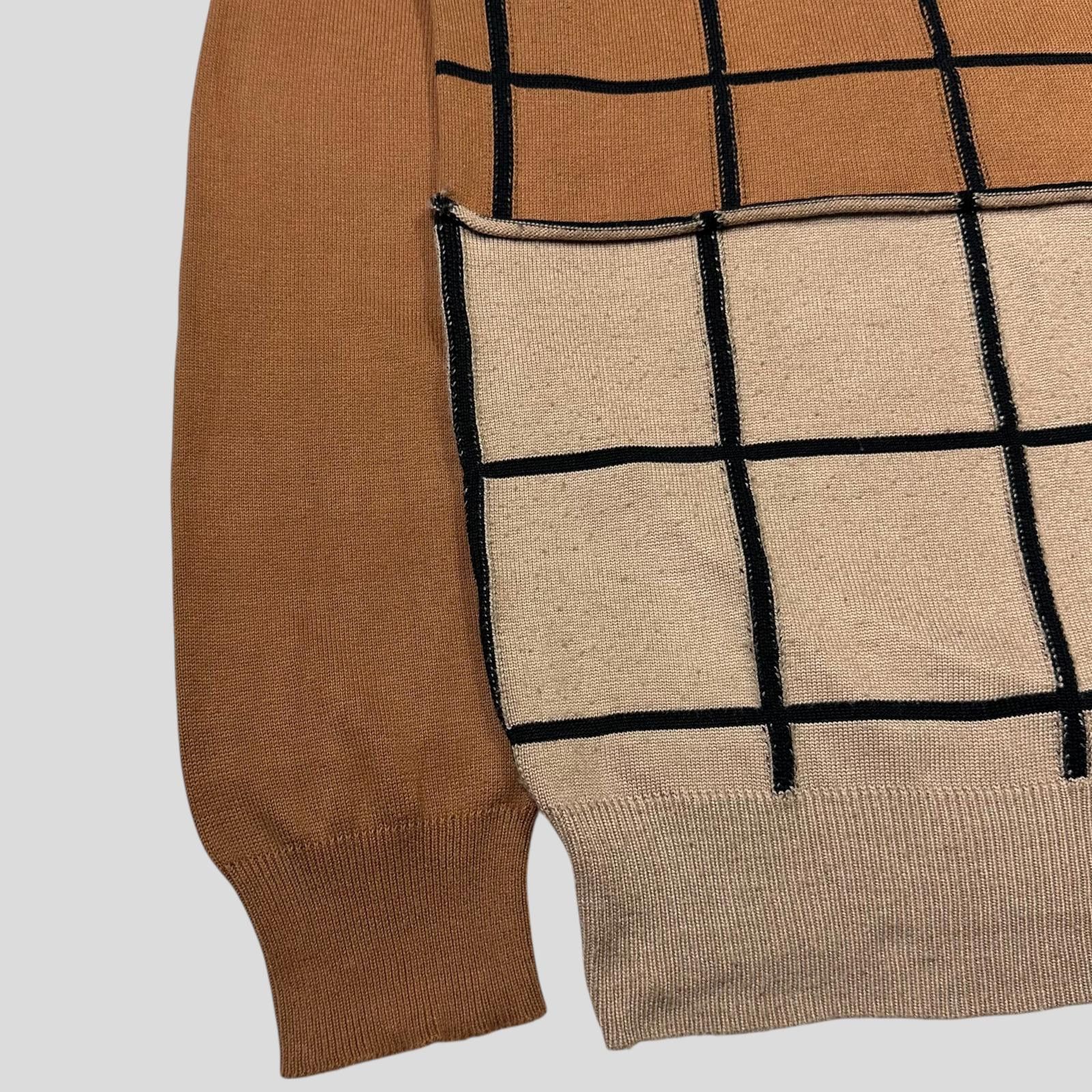 Comme des Garcons Comme Des Garçons Homme Plus 02 Reconstructed Grid Knit M/L Size US M / EU 48-50 / 2 - 5 Thumbnail