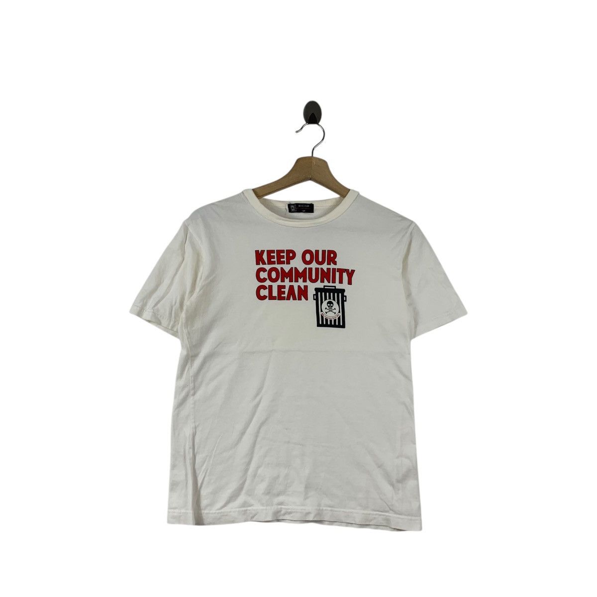 Michel Klein Vintage MICHEL KLEIN HOMME Collection Dust Bin Tee Shirt Size US XS / EU 42 / 0 - 1 Thumbnail