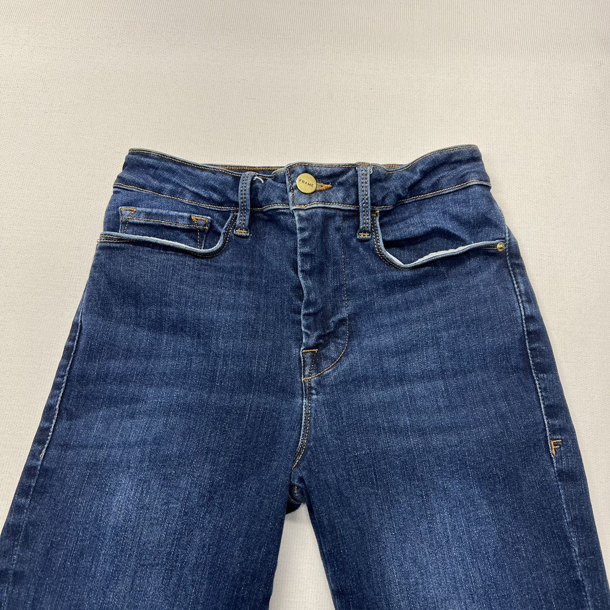 Frame Frame Jeans Blue Le One Skinny Denim Stretch Dark Kodak Wash Size 24" / US 00 / IT 34 - 4 Thumbnail