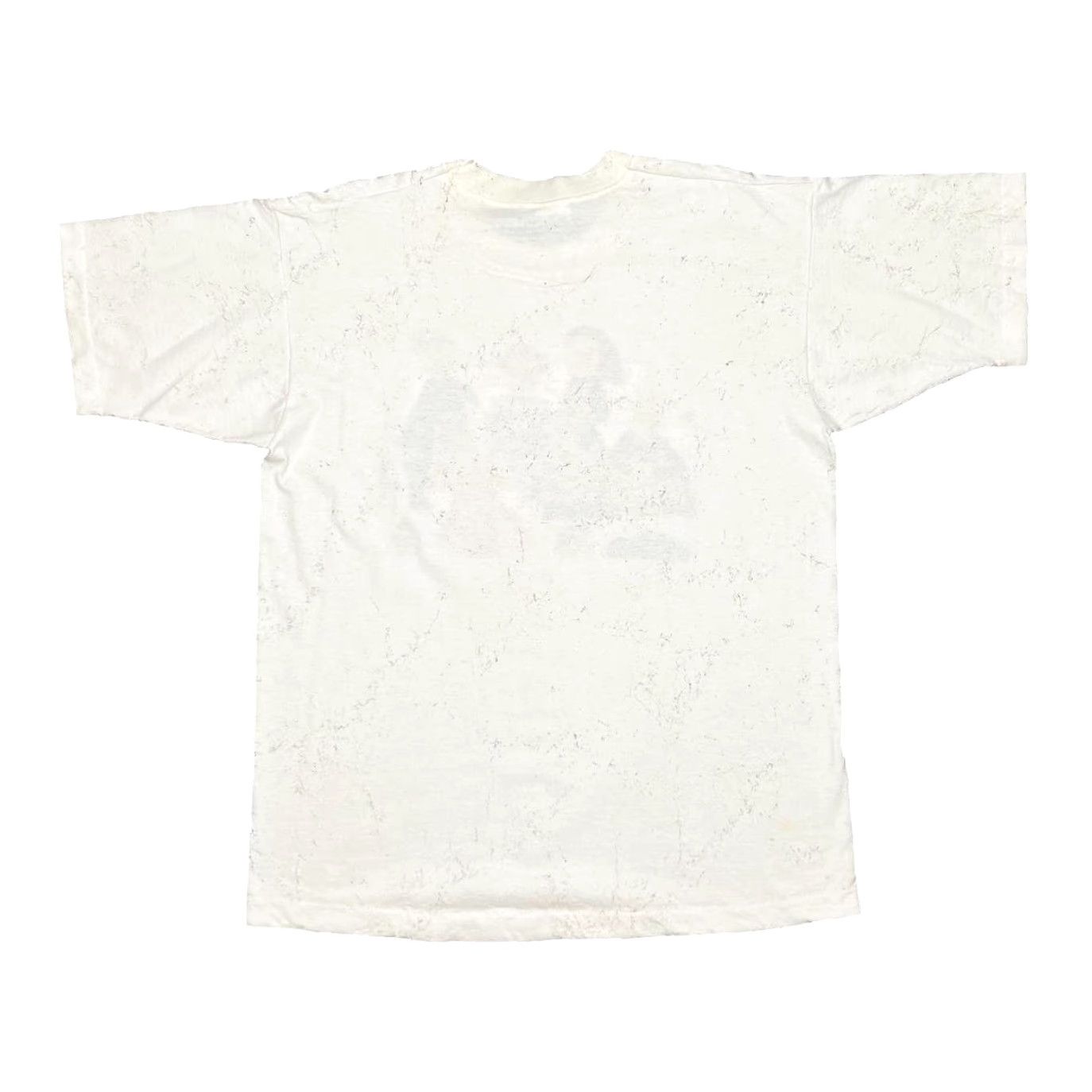 Fruit Of The Loom Vintage Mothers Earn Their Wings Everyday Ink Splatter Single Stitch T-Shirt L Mens Cotton White 90s 90’s Size US L / EU 52-54 / 3 - 2 Thumbnail