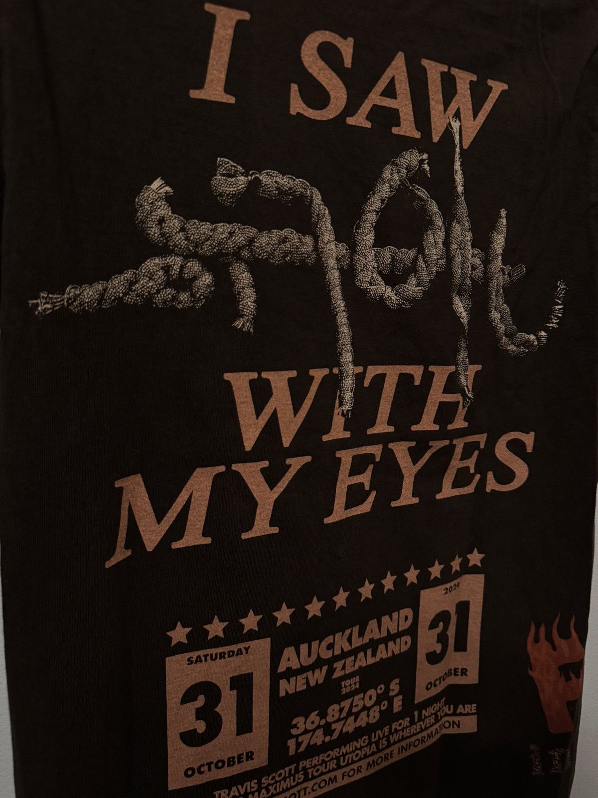 Travis Scott TRAVIS SCOTT “I SAW UTOPIA WITH MY EYES” NEW ZEALAND T SHIRT Size US S / EU 44-46 / 1 - 4 Thumbnail