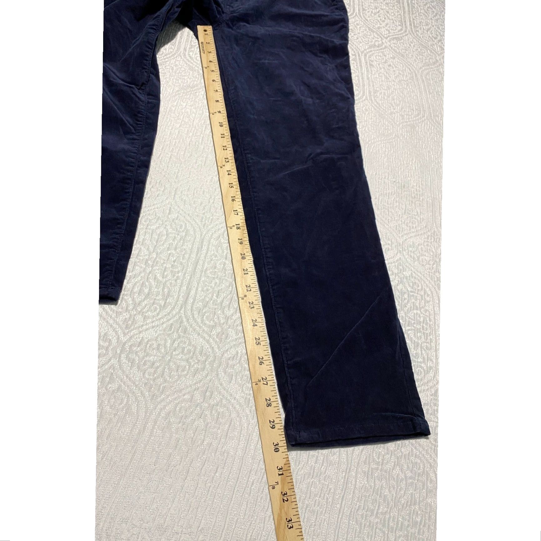 Croft & Barrow Croft & Barrow Corduroy Pants Navy Blue Women Straight Leg Size 12 A Size 34" / US 12 / IT 48 - 7 Thumbnail