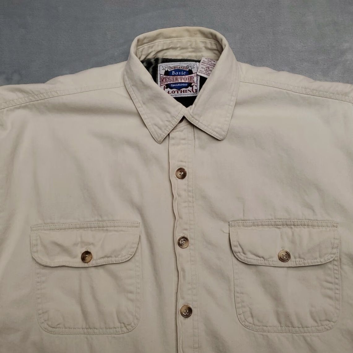 Vintage VINTAGE Reservoir Shirt Jacket Mens L Beige Sherpa Plaid Lined Y2K Shacket Shirt Jacket Mens L Beige Sherpa Plaid Lined Y2K Shacket Size US L / EU 52-54 / 3 - 3 Thumbnail