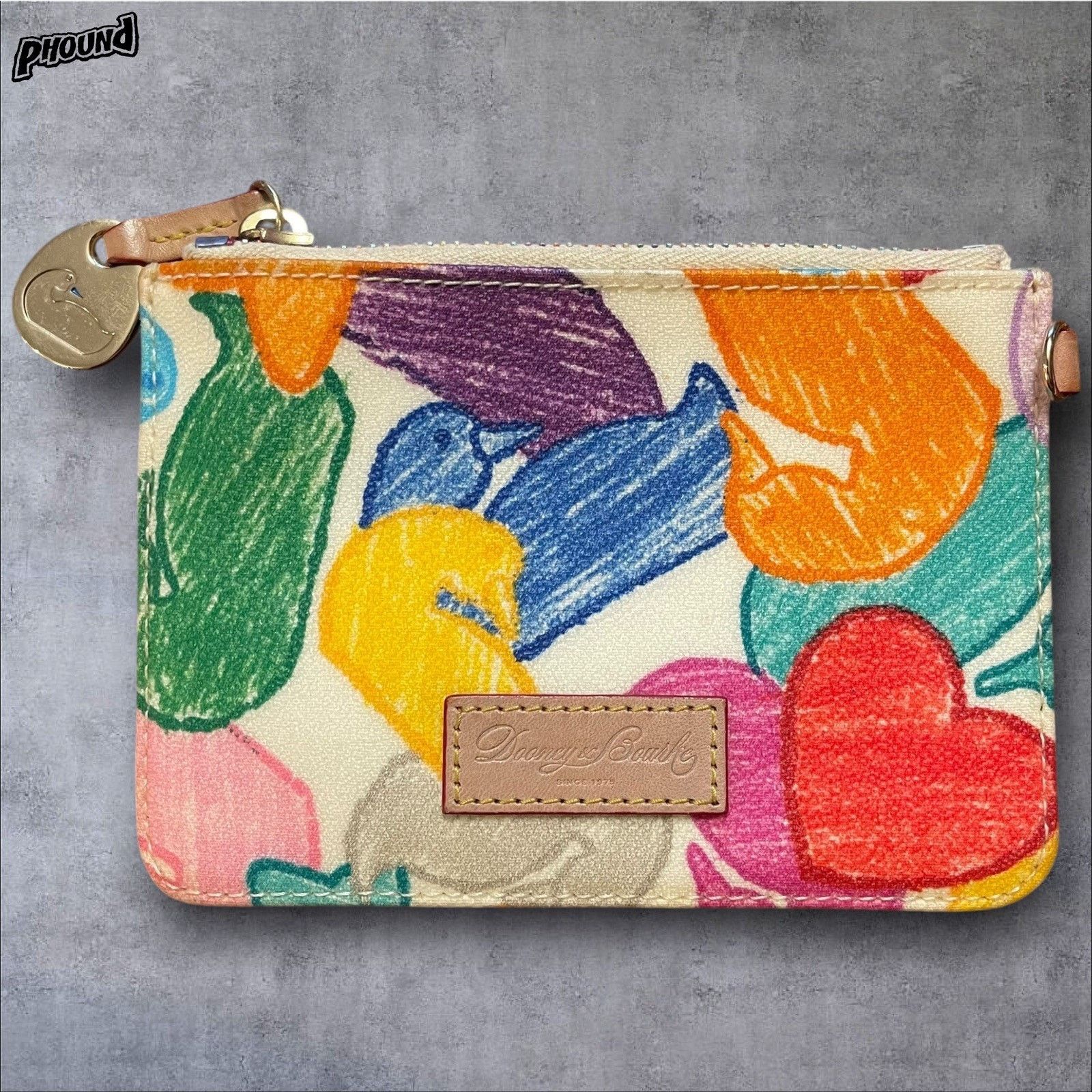 Dooney & Bourke DOONEY & BOURKE Multi-Color Wonder Duck Wristlet EUC Size ONE SIZE - 1 Thumbnail