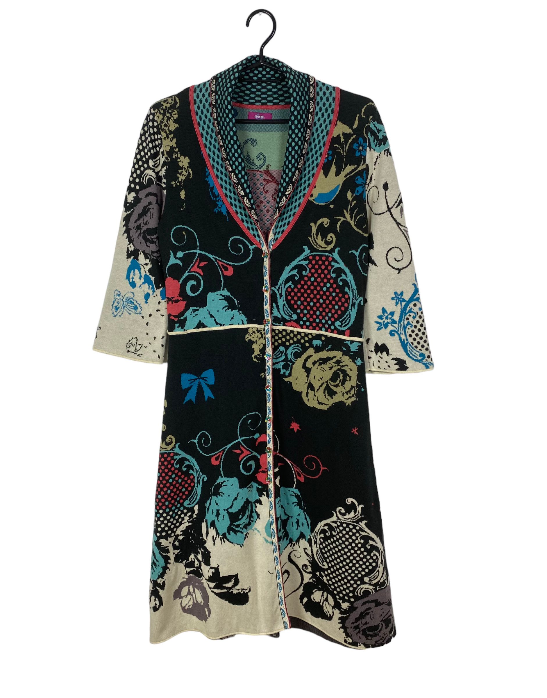 Designer IVKO woman knit printed coat size S Size S / US 4 / IT 40 - 9 Thumbnail