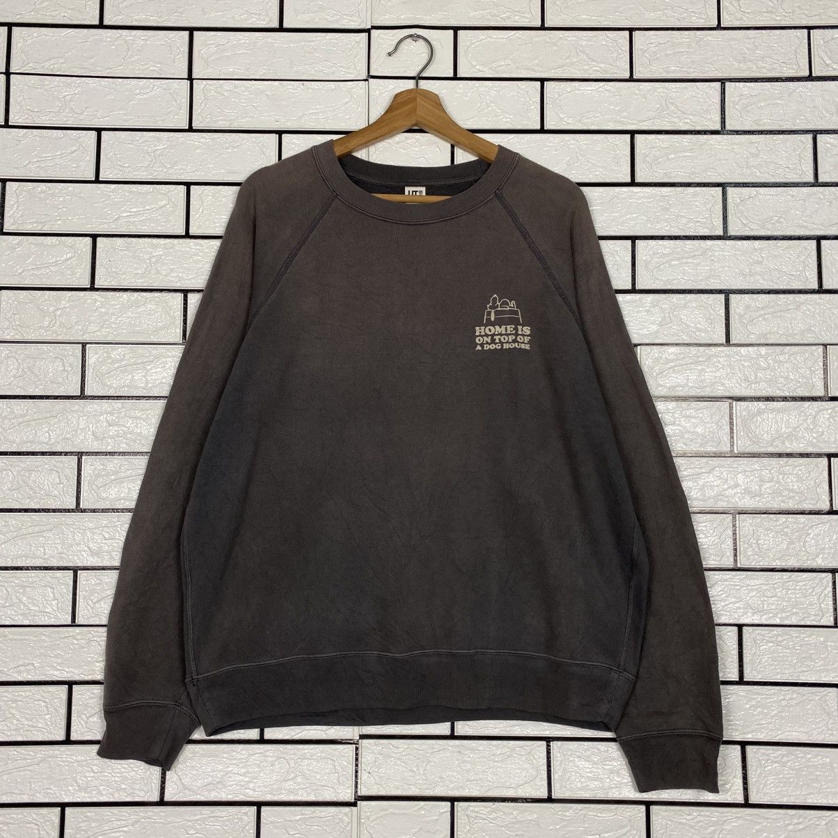 Japanese Brand 📌Vintage Sweatshirt UT Peanuts Big Logo Size US M / EU 48-50 / 2 - 2 Thumbnail