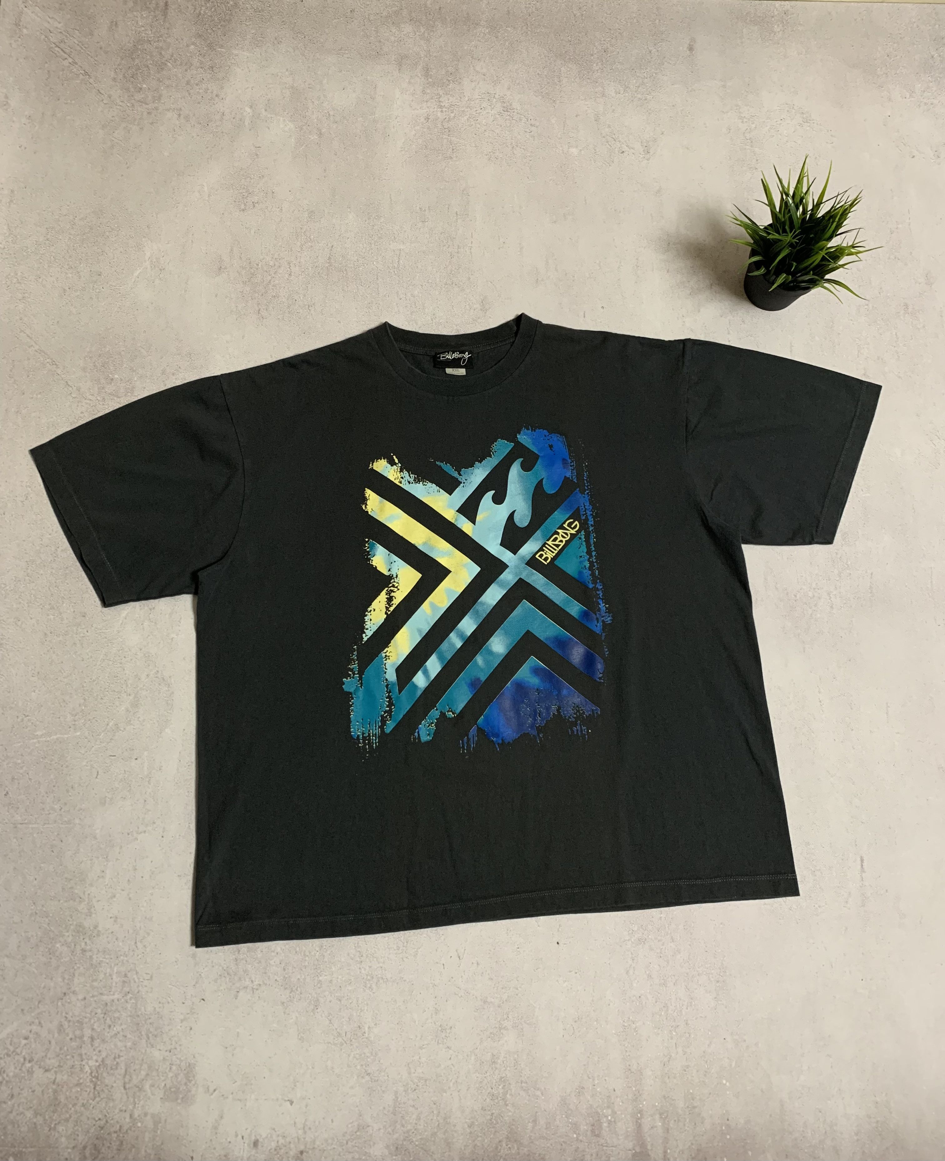 Billabong × Vintage Vintage Billabong T Shirt Tee Baggy Big Logo Y2K Crazy 90s Size US XXL / EU 58 / 5 - 1 Thumbnail