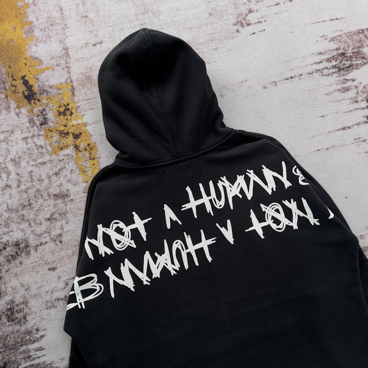 I Am Not A Human Being I AM NOT A HUMAN BEING SPELL OUT BIG LOGO BACKHIT HOODIE Size US L / EU 52-54 / 3 - 3 Thumbnail