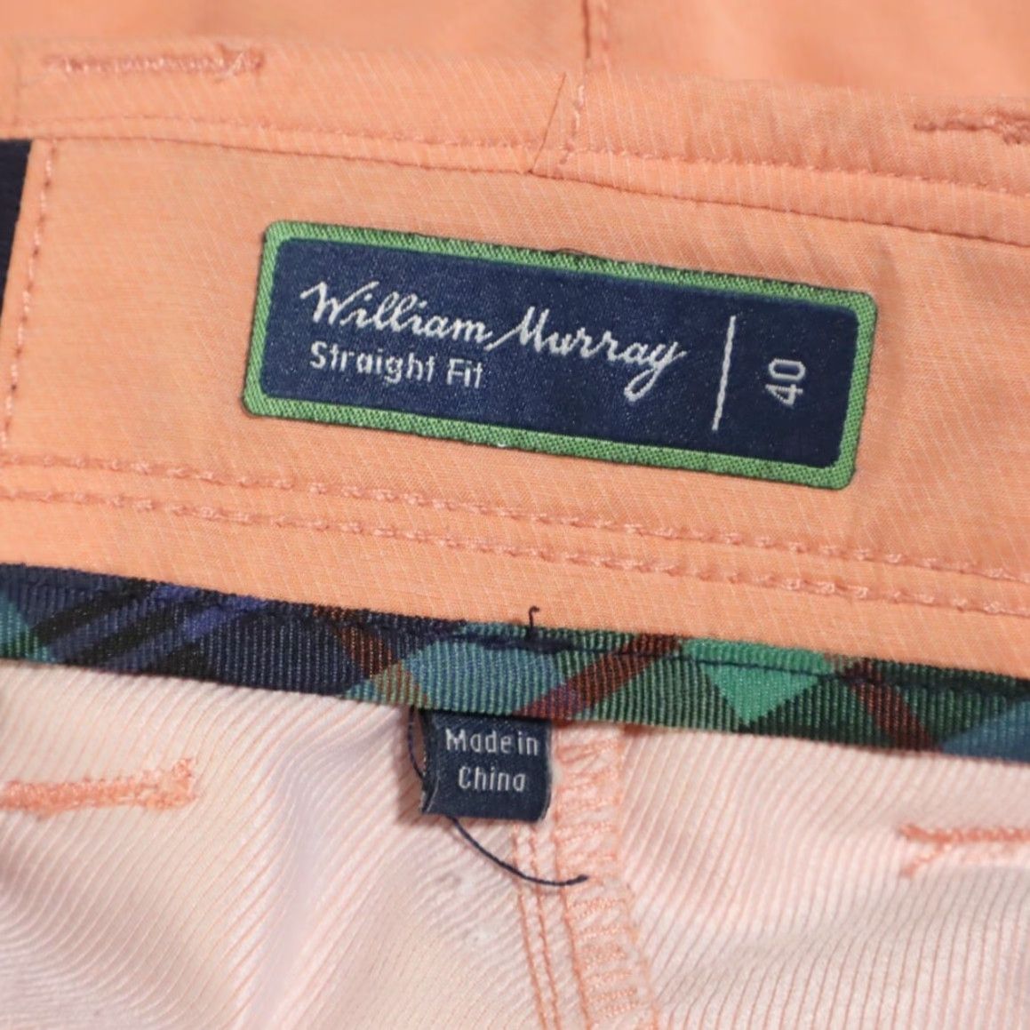 Vintage William Murray Shorts Men's 40 Peach Stretch Polyester Shell Chino Size US 40 / EU 56 - 5 Thumbnail