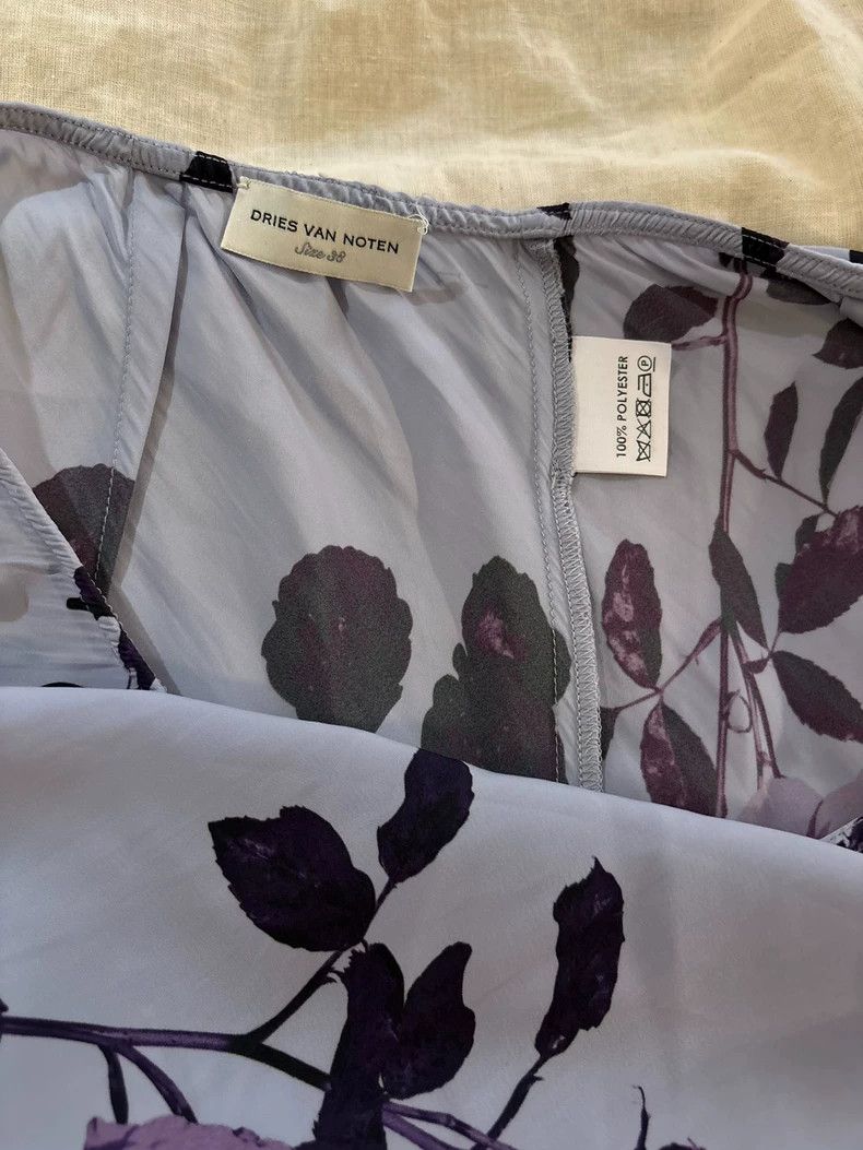 Dries Van Noten dries van noten size:38 Purple long dress in the garden Size 42" / US 20 - 6 Thumbnail