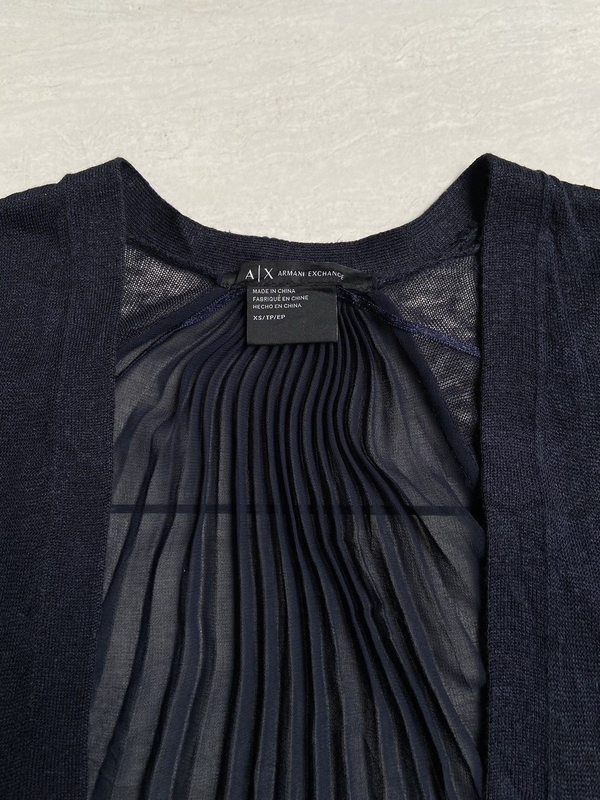 Armani Exchange ARMANI EXCHANGE Navy Cardigan Size US S / EU 44-46 / 1 - 5 Thumbnail