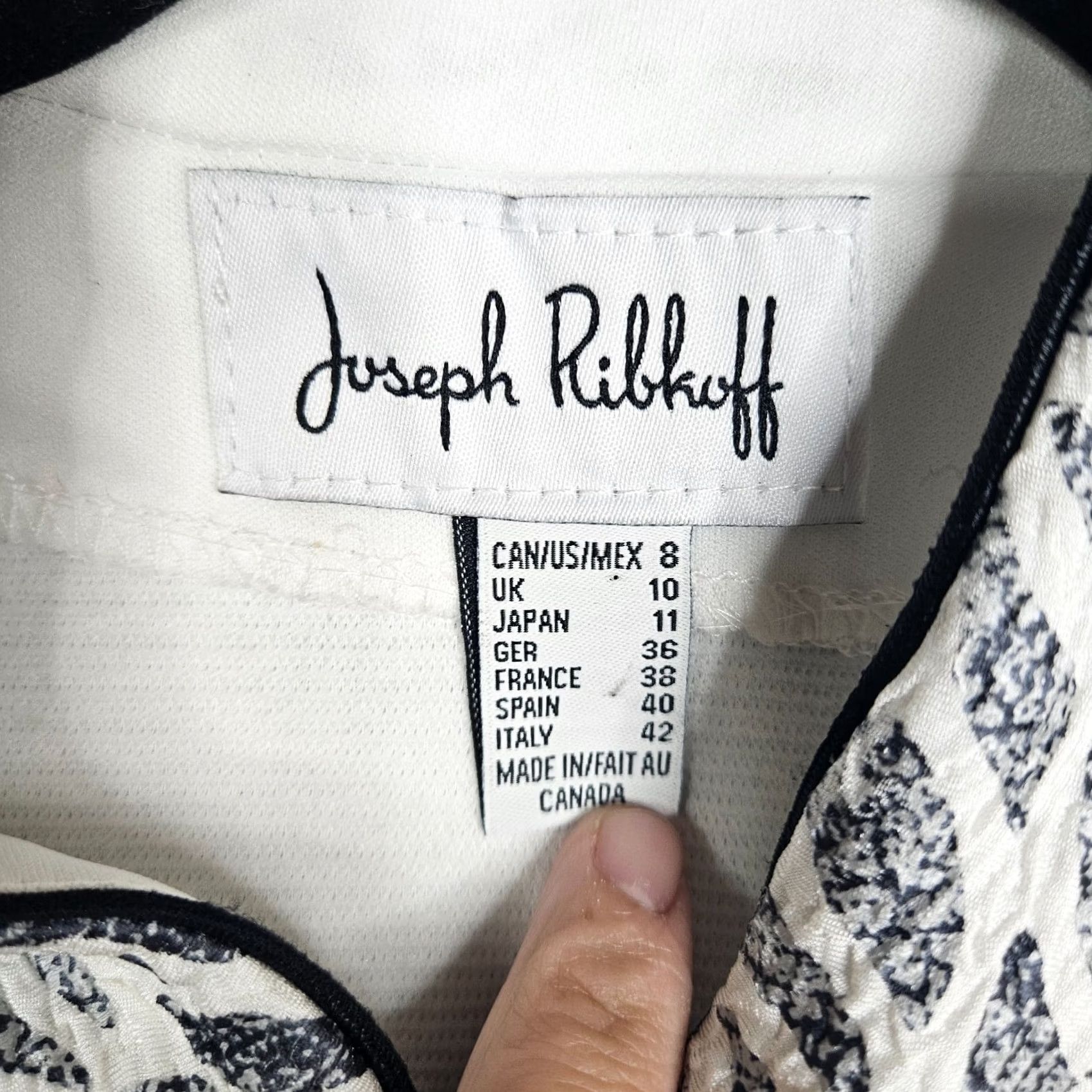 Joseph Ribkoff Joseph Ribkoff Blazer Women's Lined 3/4 Sleeve Size 8 Multicolor Size M / US 6-8 / IT 42-44 - 5 Thumbnail