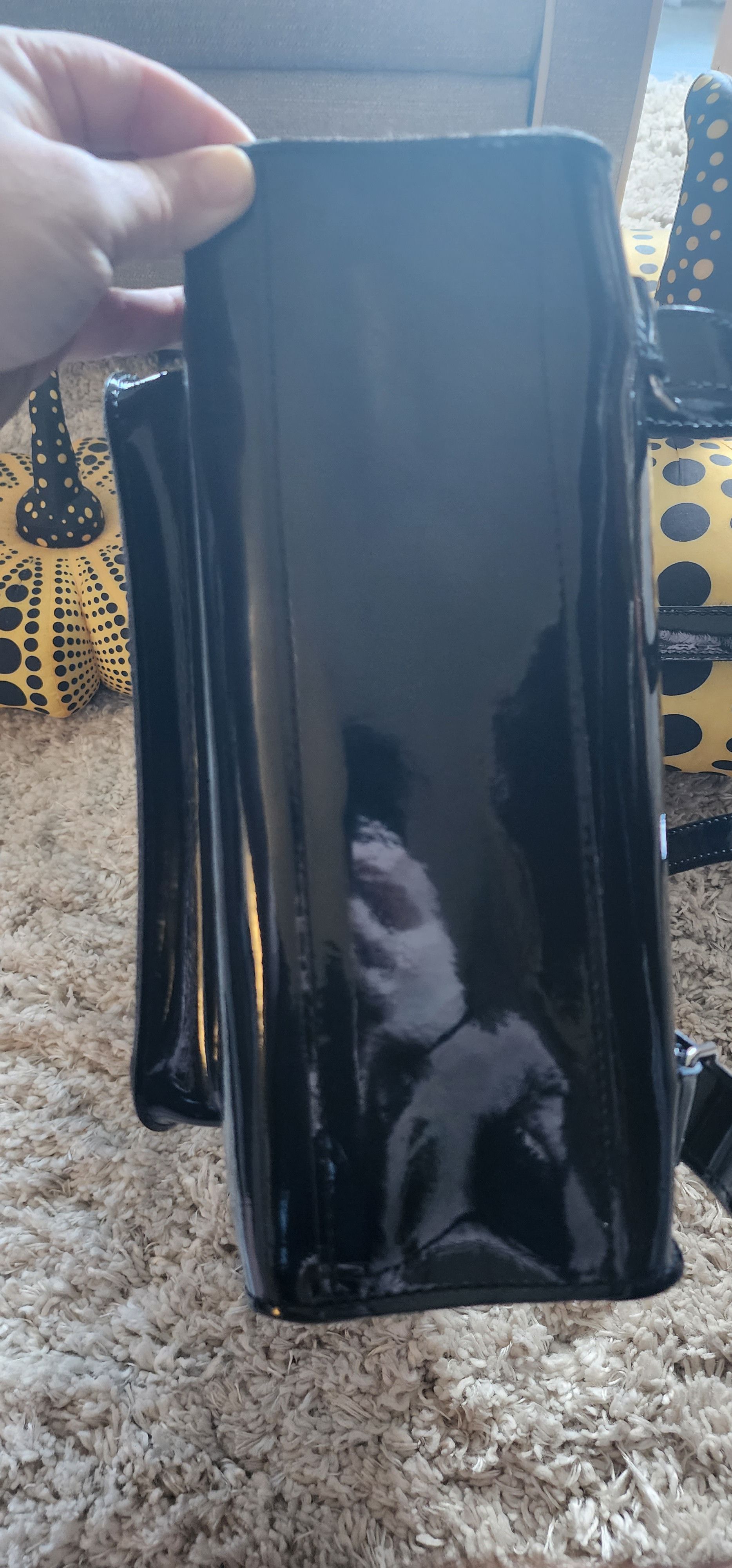 dr martens patent leather backpack Dr. Heart Black 11 1/2 in PATENT LEATHER MINI BACKPACK Dr.
