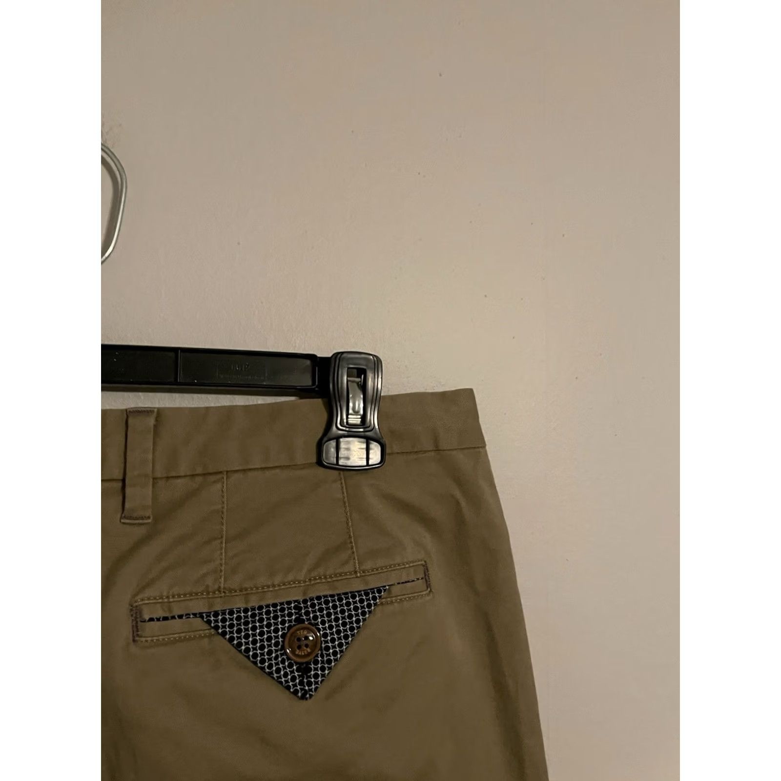 Ted Baker Ted Baker Seenchi Slim Fit Chinos Stretch Khaki Beige Pants - Men's 33R (34x31) Size US 33 - 4 Thumbnail