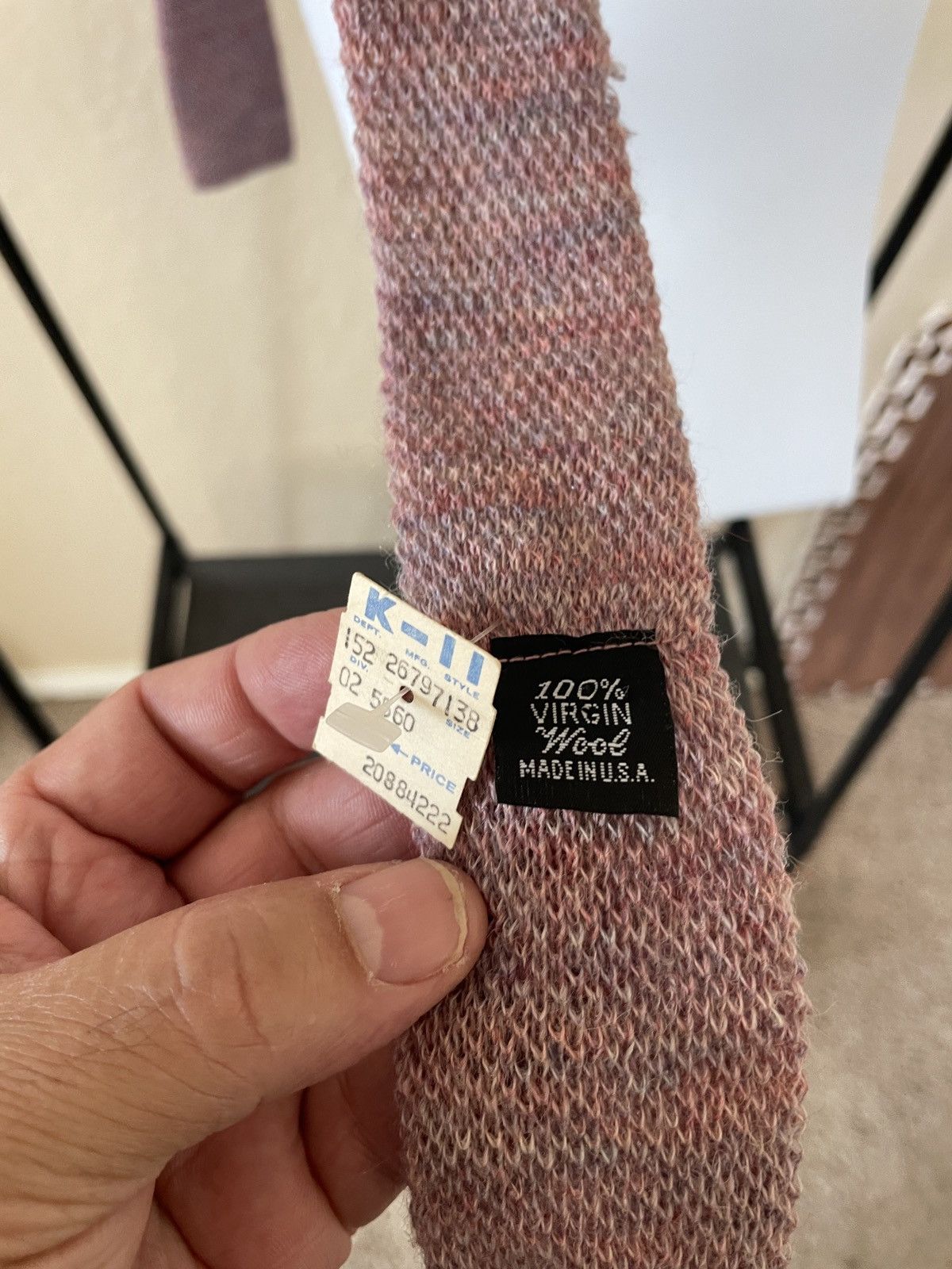 Vintage Private Club 100% Virgin Wool sock tie nwd Size ONE SIZE - 5 Thumbnail