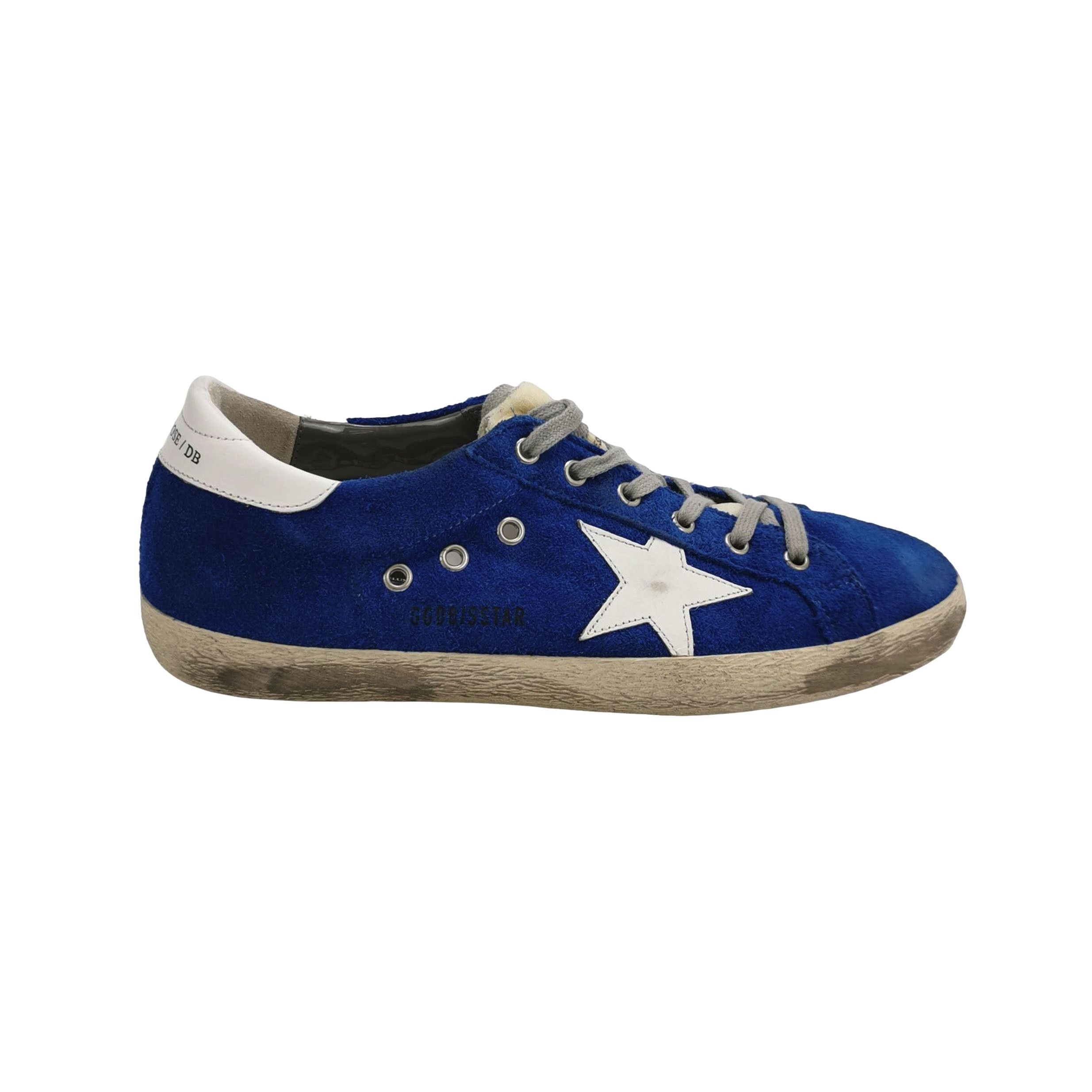 Golden Goose Golden Goose Blue Suede Super-Star Sneakers 41 Size US 8 / EU 41 - 1 Thumbnail