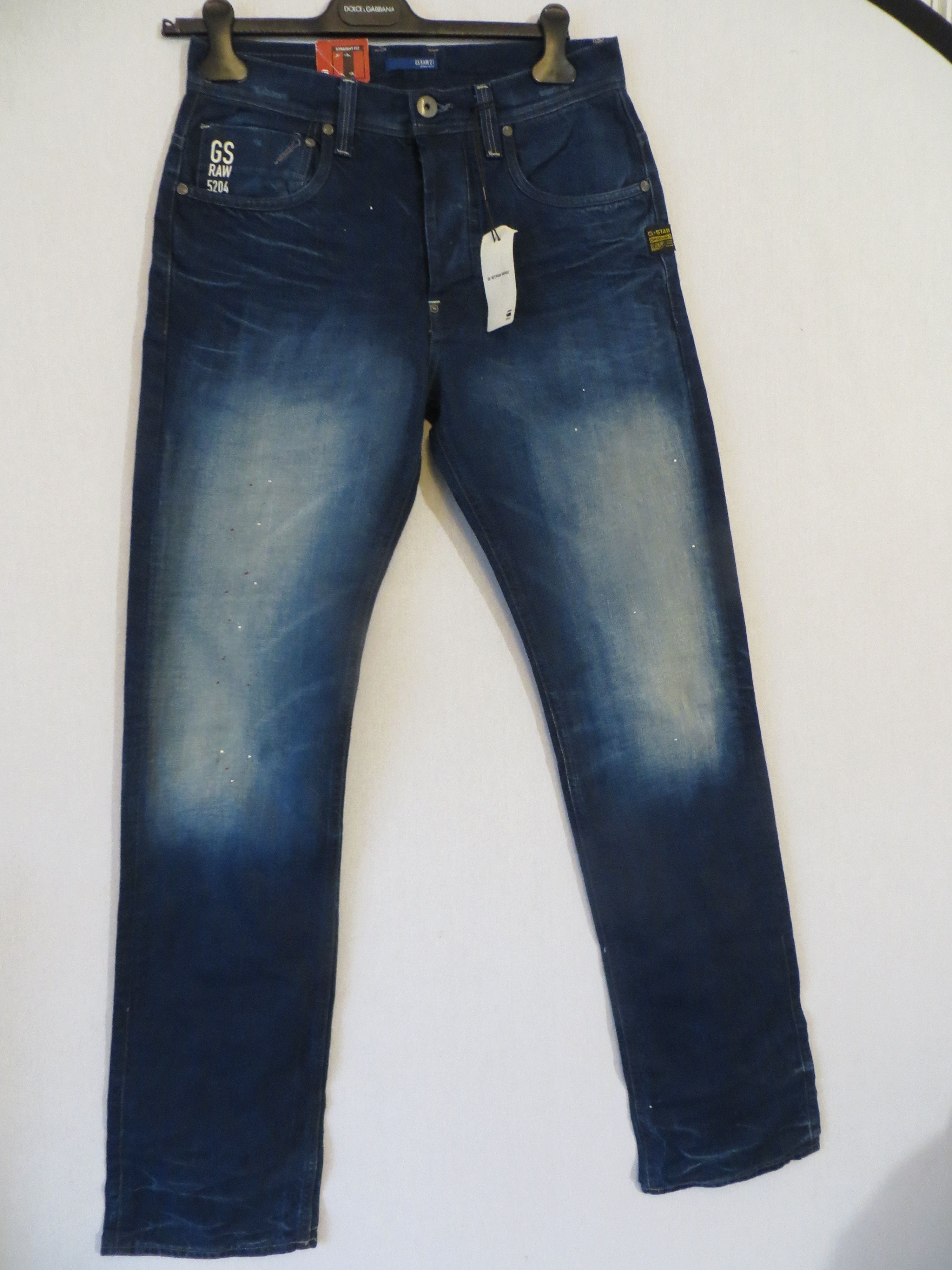 G-Star ATTAC STRAIGHT PAINT SPLAT JEANS Size US 31 - 1 Thumbnail