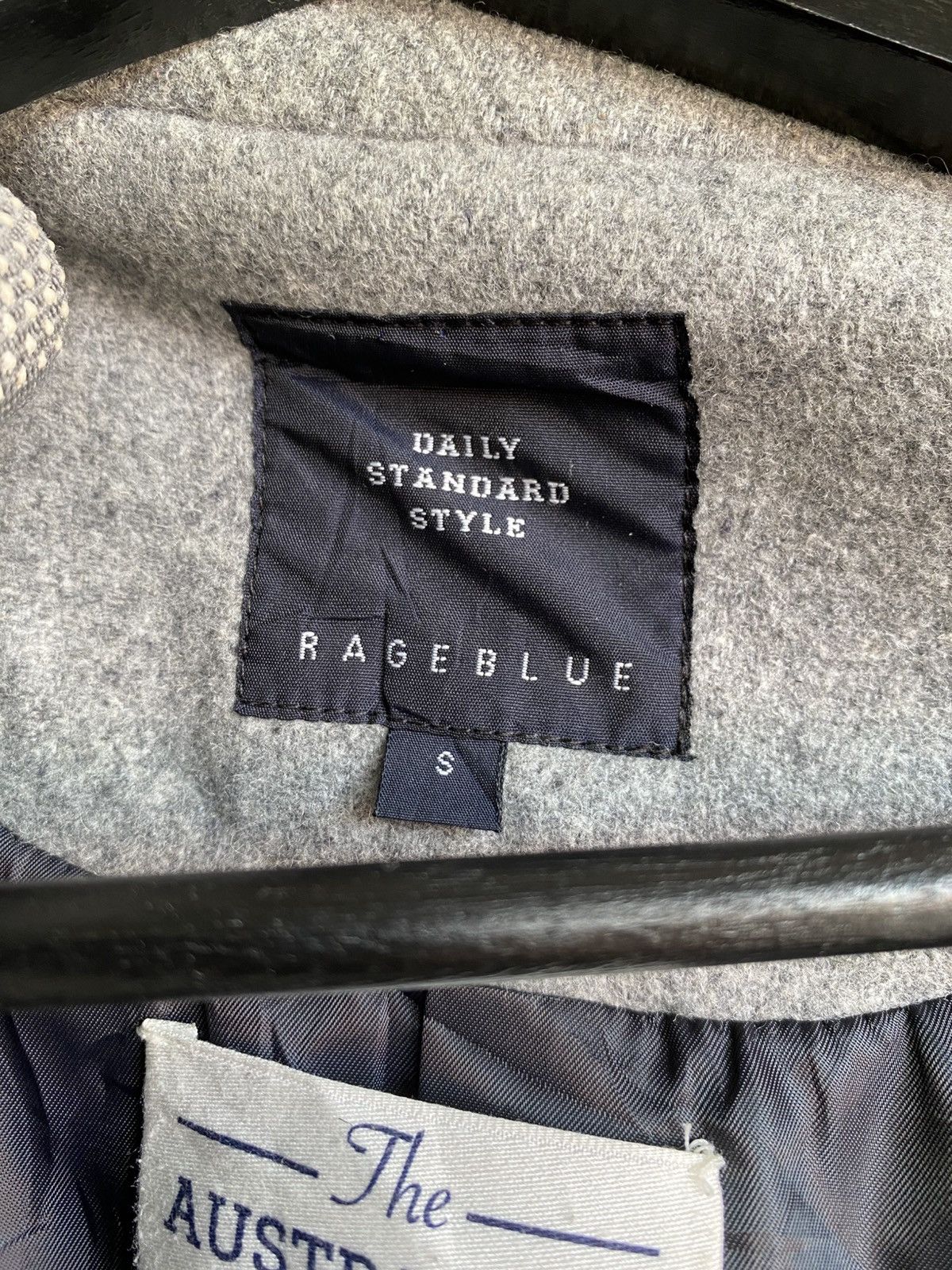 RAGEBLUE RAGEBLUE Grey DoubleBreasted Pea Coat Australian Merino Wool Size US S / EU 44-46 / 1 - 11 Thumbnail