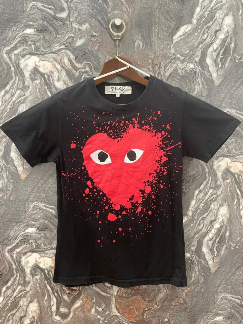 K3-05 Commes des Garcons Big Logo Black T-shirt