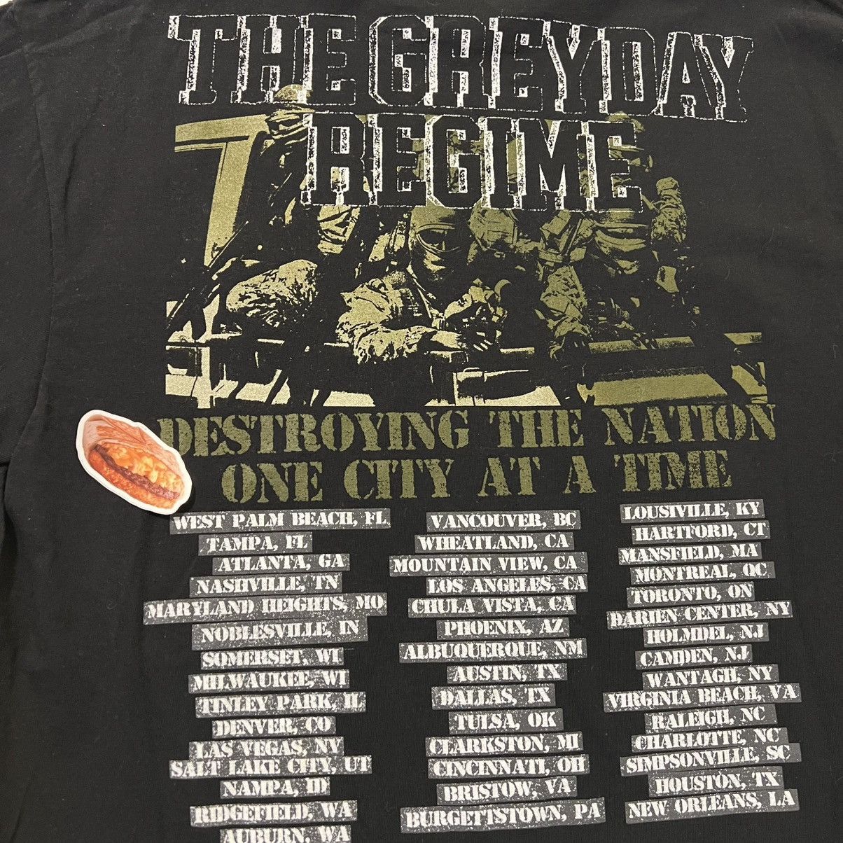 G59 Records $uicideboy$ grey day 2025 tour tee large black Size US L / EU 52-54 / 3 - 5 Thumbnail
