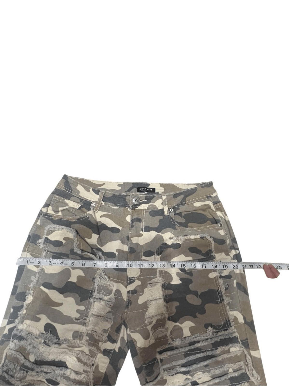 Designer RED FOX WOMEN'S STACKED TWILL PANTS (KHAKI CAMO) Sz XL Size 40" / US 18 - 5 Thumbnail
