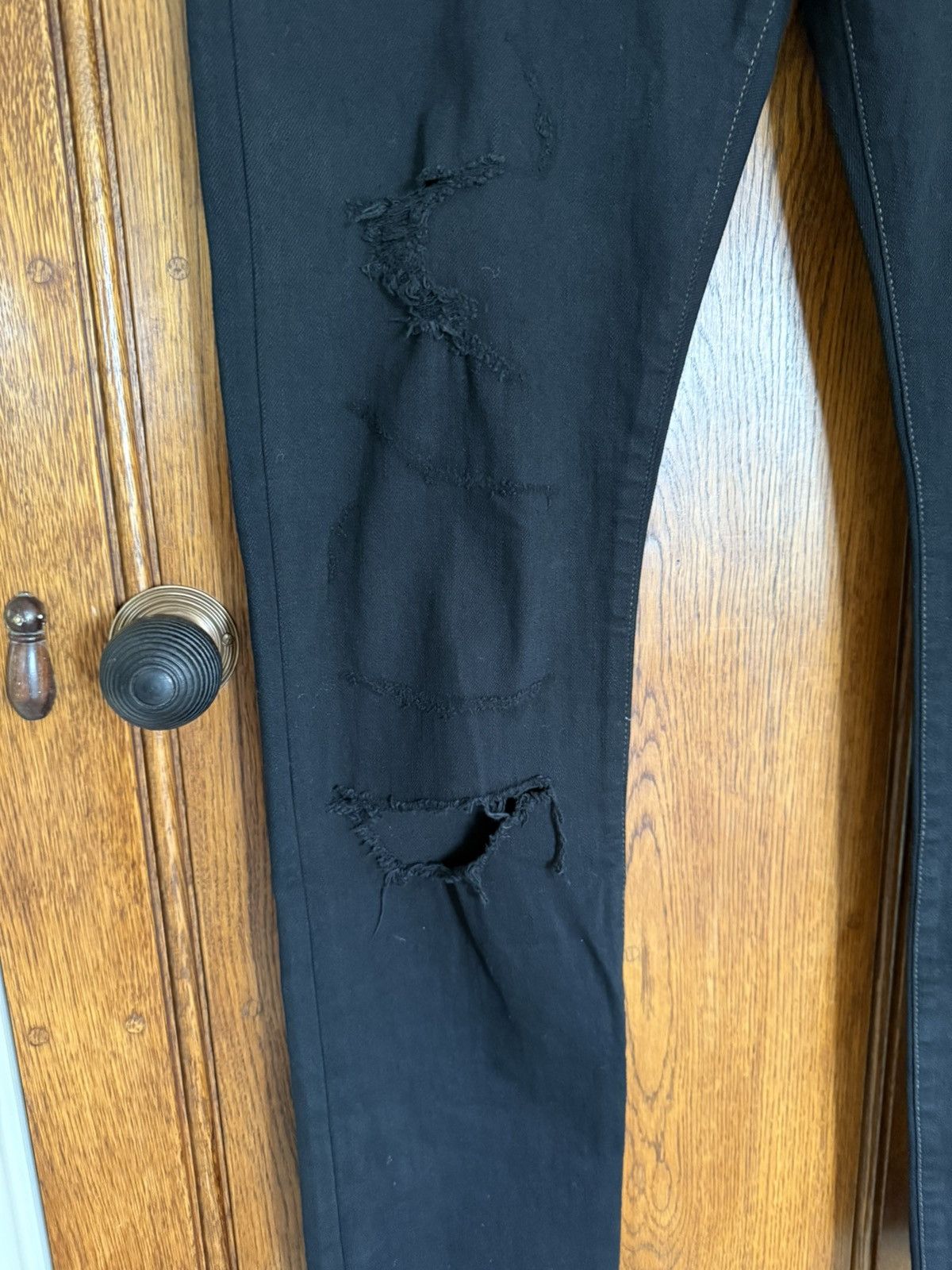 Saint Laurent Paris SS16 Saint Laurent surf sound crash trash black ripped jeans Size US 32 / EU 48 - 14 Thumbnail
