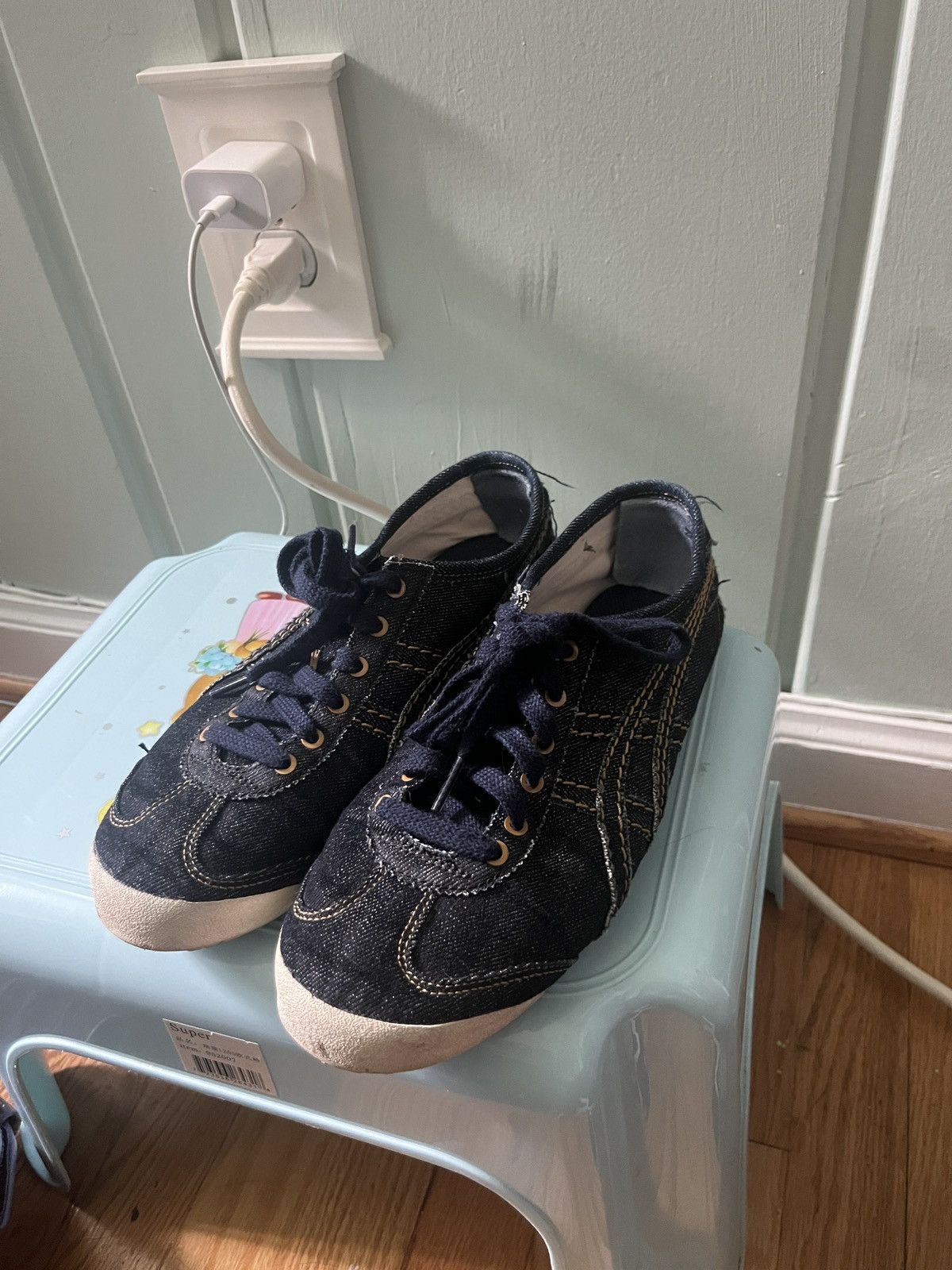 Asics × Onitsuka Tiger × Vintage Rare Denim Onitsuka Tiger Sneakers Size US 6 / EU 39 - 5 Thumbnail