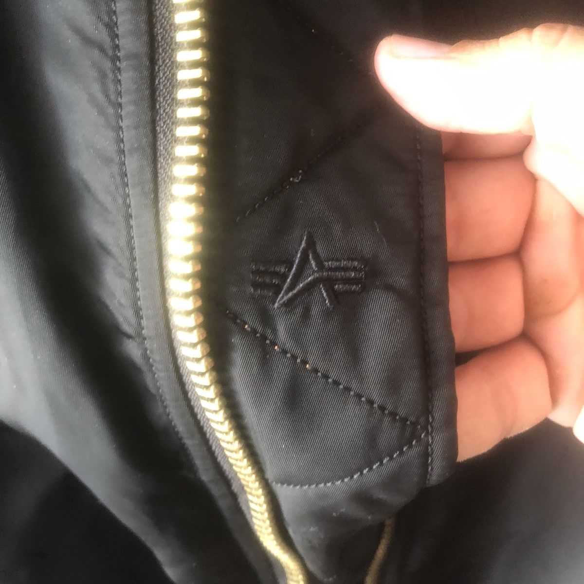 Japanese Brand Vintage 90s MA-1 Reversed Nylon Bomber Jacket Size US L / EU 52-54 / 3 - 14 Thumbnail