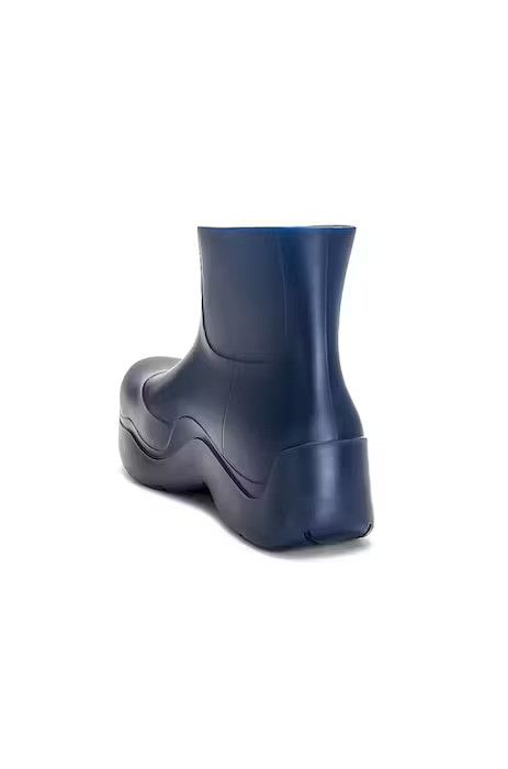Bottega Veneta o1loc1c1124 Puddle Ankle Boot in Blue Size US 12 / EU 45 - 3 Thumbnail