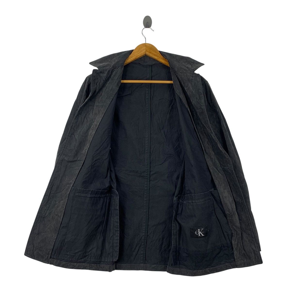 Calvin Klein CALVIN KLEIN Casualwear Fashion Designer Coduroy Coat Jacket Size US L / EU 52-54 / 3 - 3 Thumbnail
