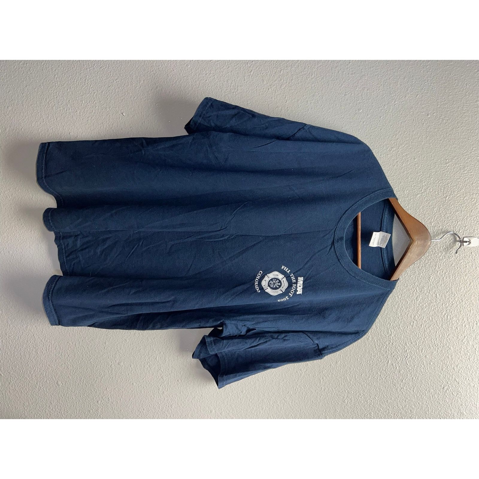 Gildan Fill The Boot Firefighter Shirt Fire Fighers & MDA Tee 2XL Size US XXL / EU 58 / 5 - 2 Thumbnail