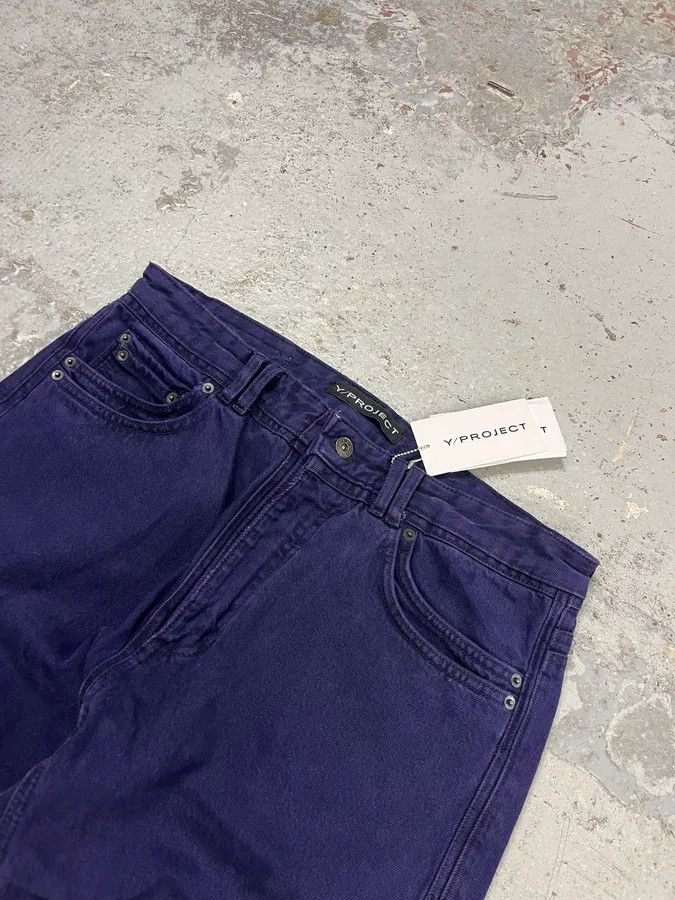 Y/Project Y-Project Double Layering Purple Denim Jeans Size US 34 / EU 50 - 6 Thumbnail