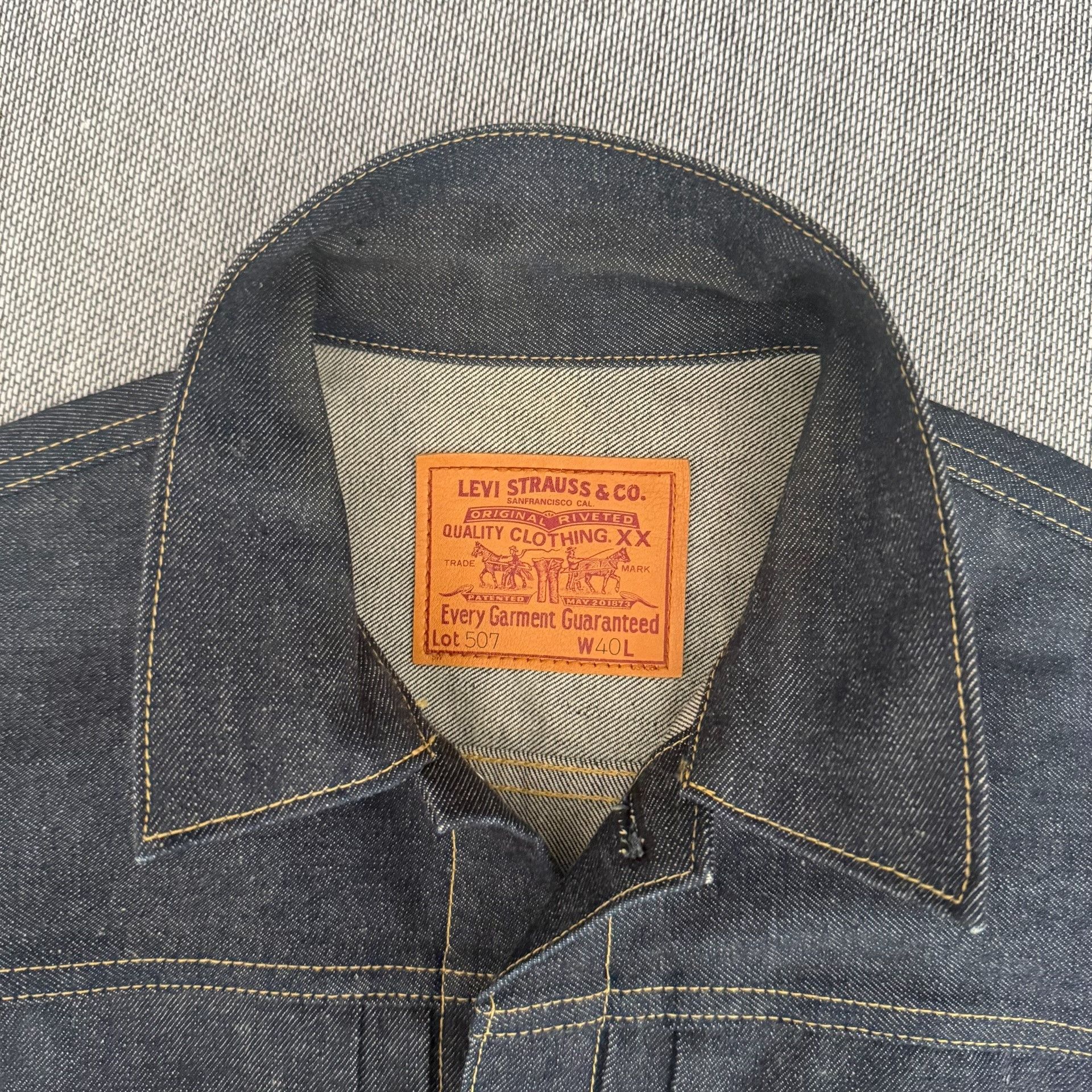 Levi's Vintage Clothing Levi's LVC507 J22 Denim Jacket Size US XXS / EU 40 - 3 Thumbnail