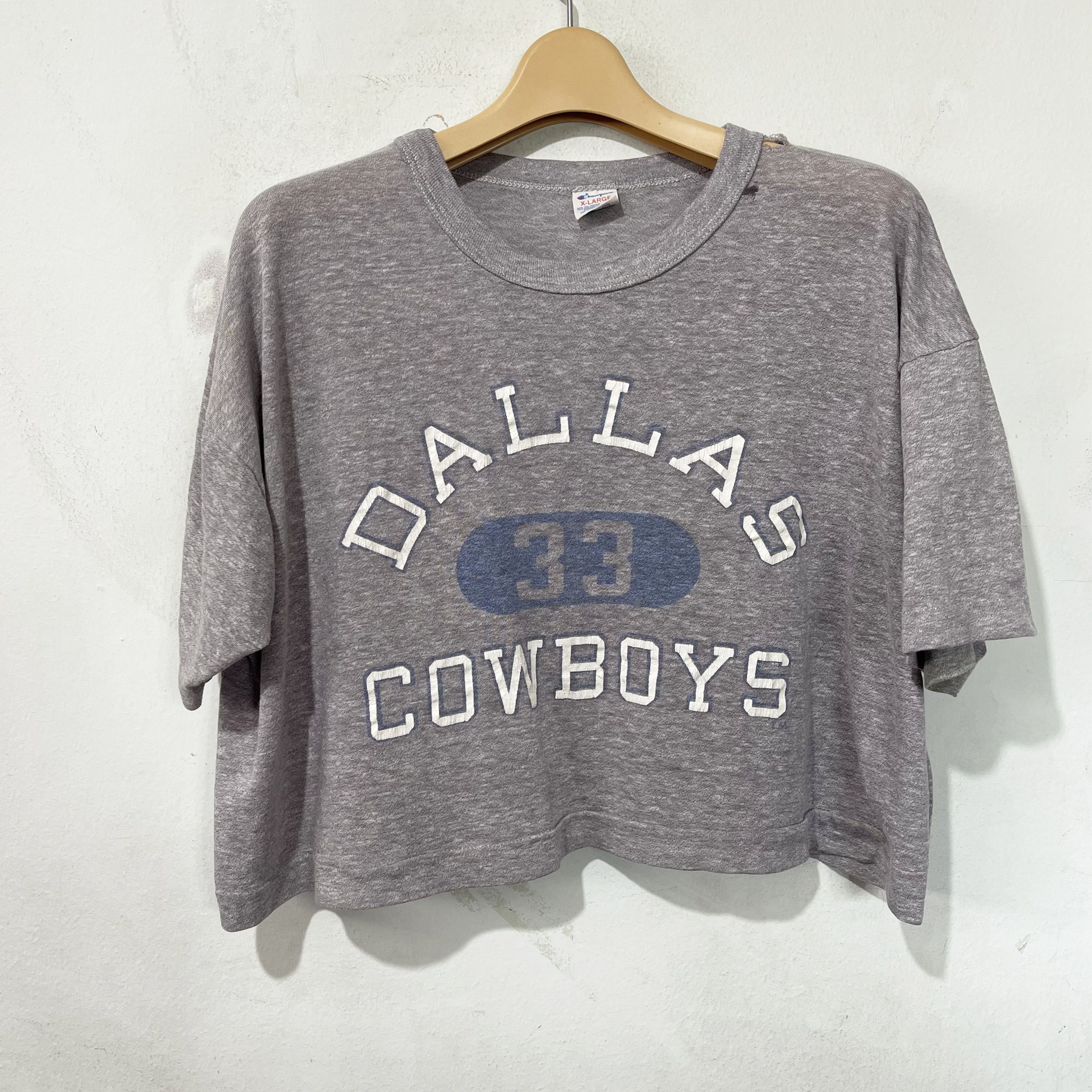 Vintage Vintage 1990s Dallas Cowboys Champion Crop Top Size L / US 10 / IT 46 - 1 Thumbnail