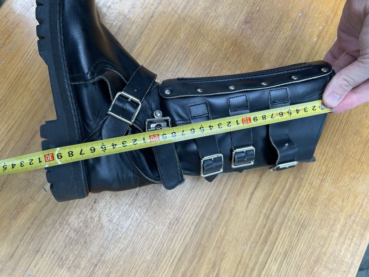 Genuine Leather × Vintage Vintage Straps Black Leather Avant Garde Boots Size US 8 / EU 41 - 8 Thumbnail