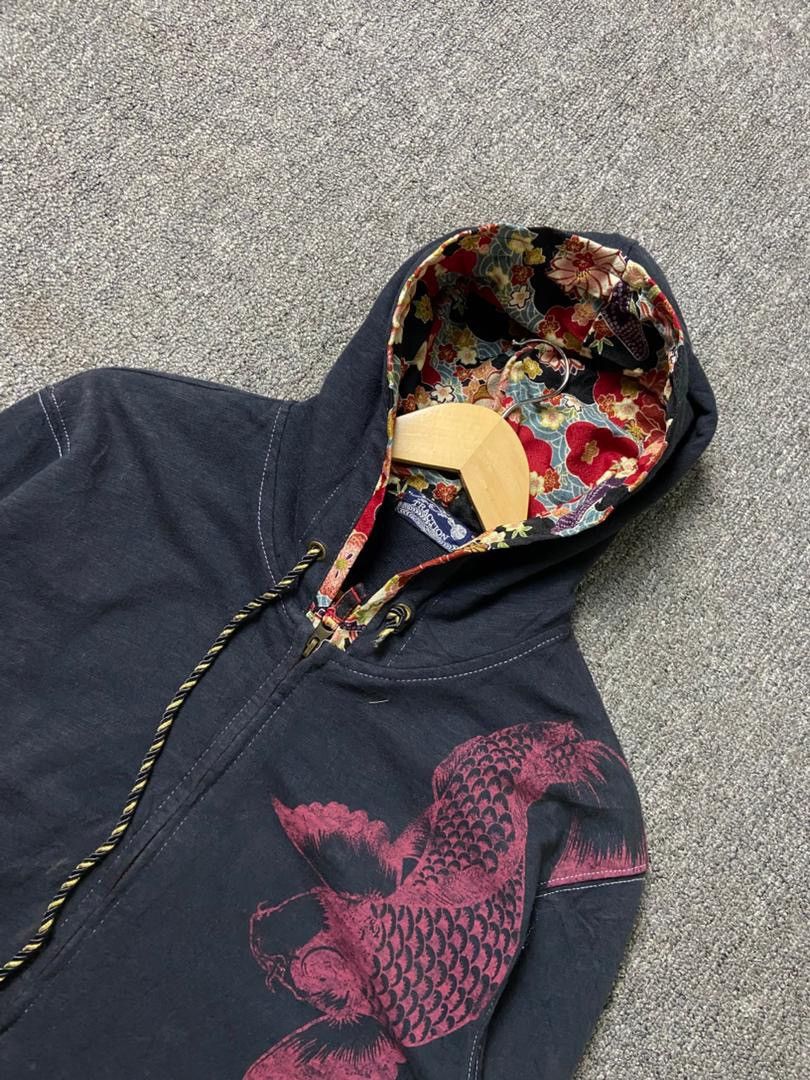 Japanese Brand TRACTION Sukajan Style Zip Up Hoodie Jacket (194) Size US L / EU 52-54 / 3 - 9 Thumbnail