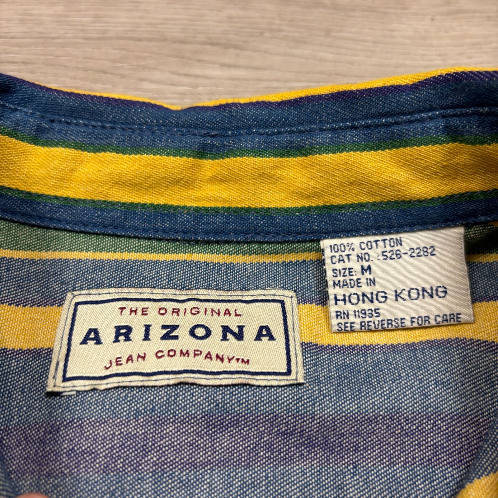 Arizona Jean Co. VTG 90s Arizona Jean Co Striped Button Up Shirt Med Western Size US M / EU 48-50 / 2 - 4 Thumbnail