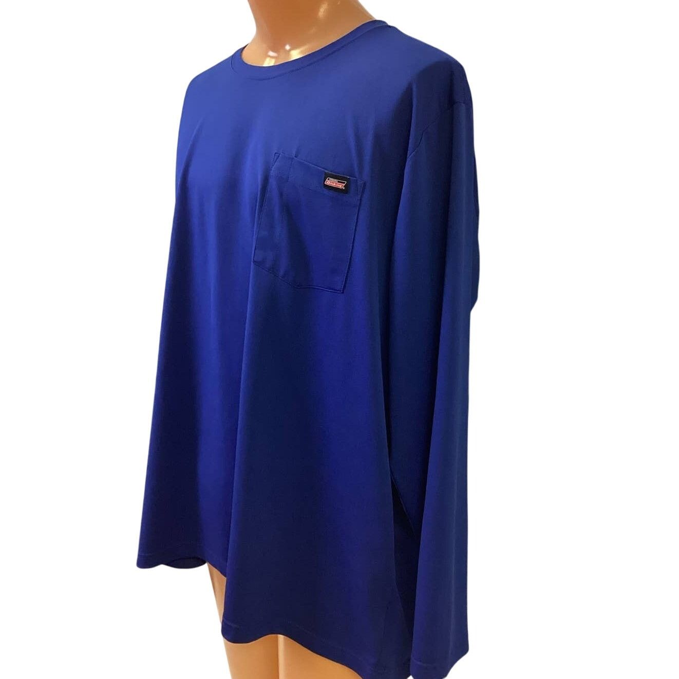 Dickies Dickies Mens 3XL Royal Blue Long Sleeve Polyester Tee Shirt Size US XXL / EU 58 / 5 - 4 Thumbnail