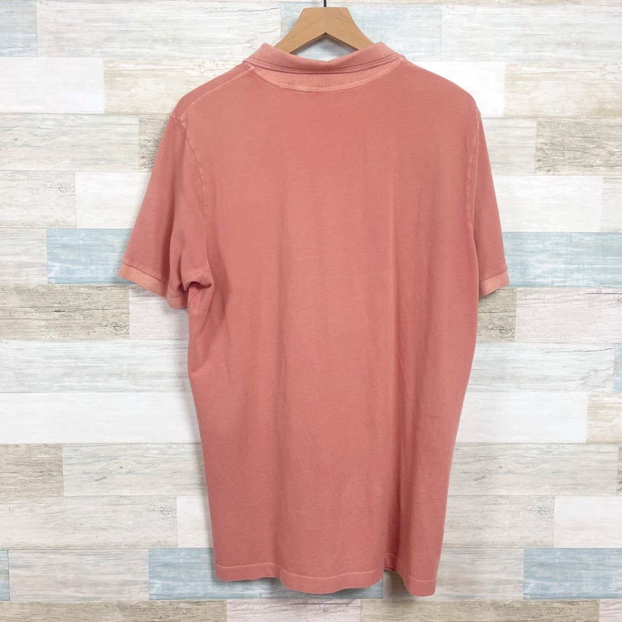Baldessarini BALDESSARINI Pique Washed Polo Shirt Pink Short Sleeve 46 Size US XL / EU 56 / 4 - 4 Thumbnail
