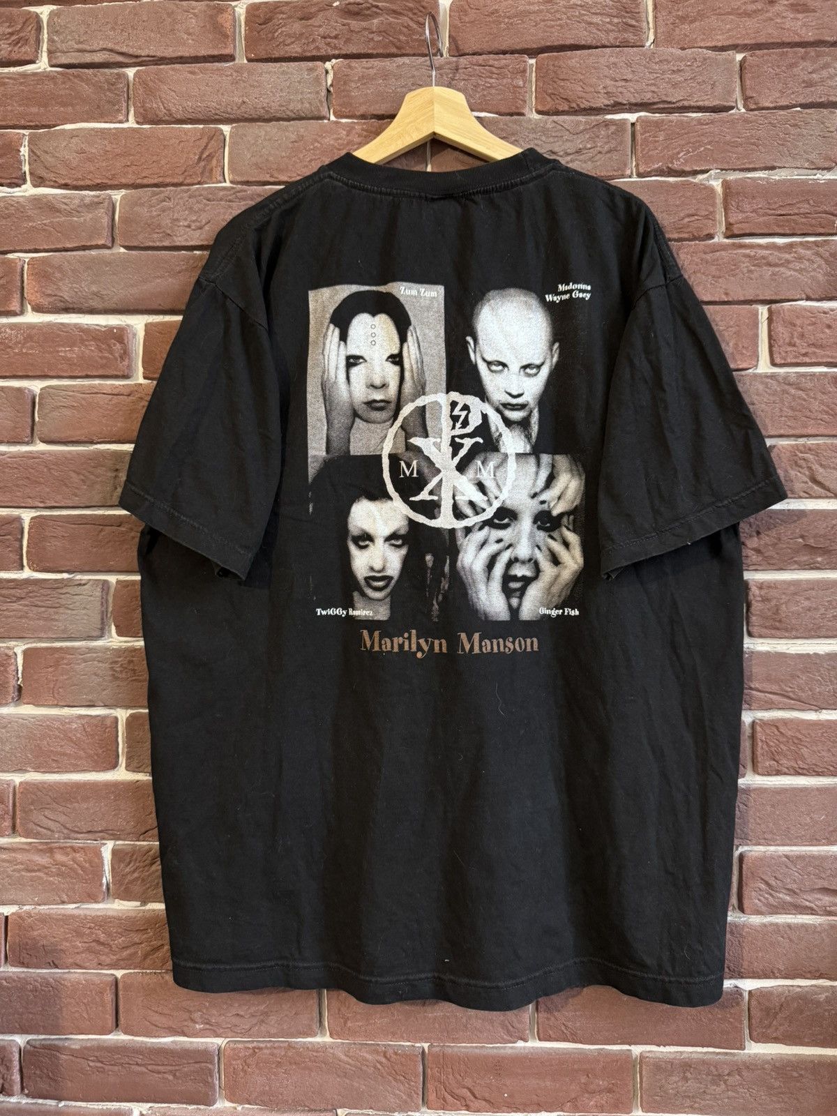 Band Tees Rare 00s Vintage Marilyn Manson Faces XL Rock Metal Tee Size US XL / EU 56 / 4 - 2 Thumbnail