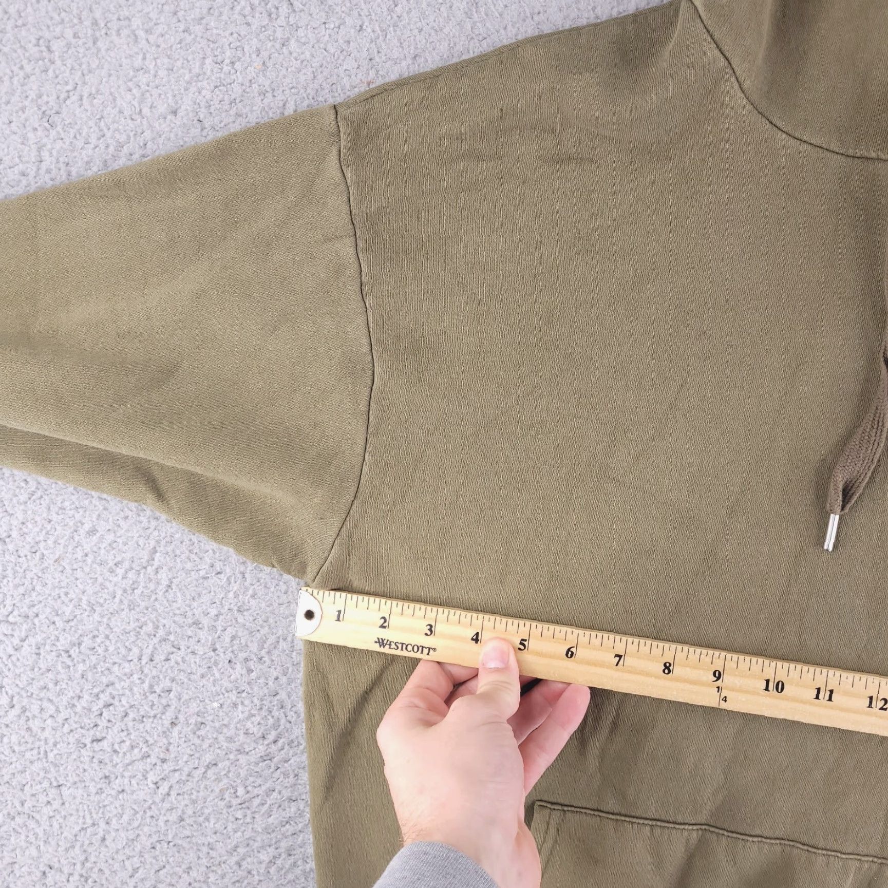 Forever 21 FOREVER 21 Hoodie Men Small Olive Green Baggy Fit Sweatshirt Distressed Size US S / EU 44-46 / 1 - 4 Thumbnail