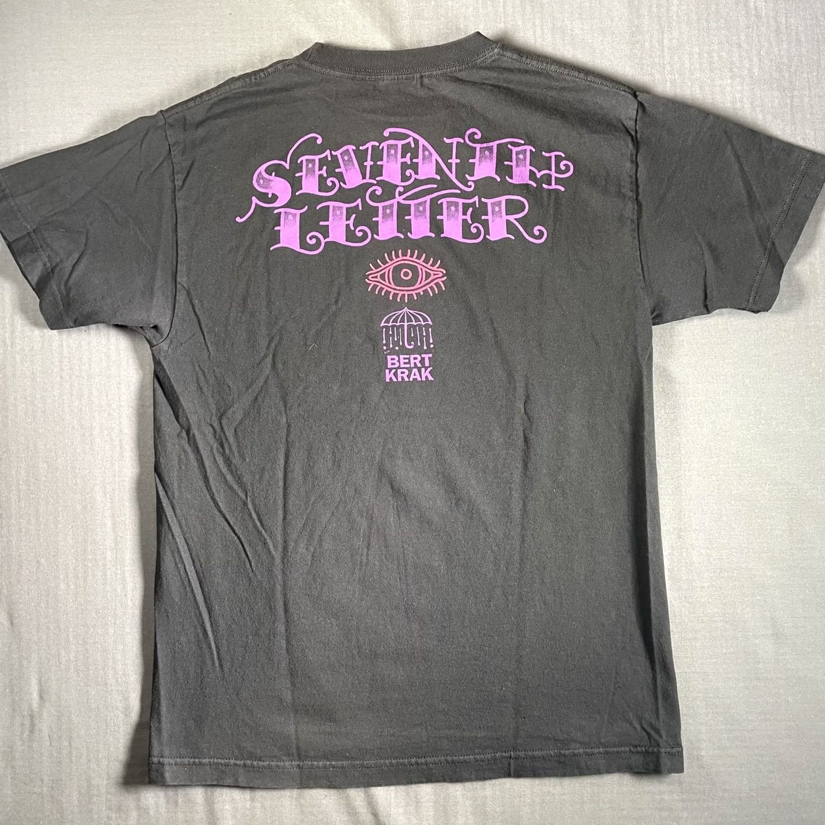 Vintage Seventh Letter Shirt Mens Medium Black Bert Krak Graphic Skeleton Hand Limited Edition 0697 Size US M / EU 48-50 / 2 - 4 Thumbnail