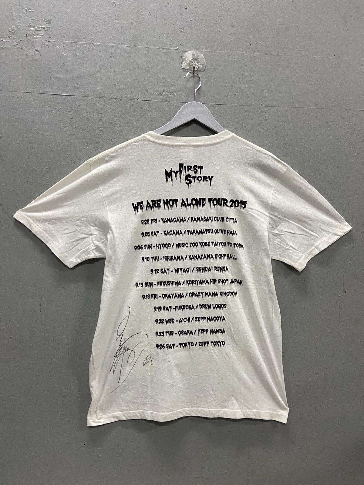Band Tees MY FIRST STORY BAND WE ARE NOT ALONE 2015 JAPAN TOUR TEES Size US L / EU 52-54 / 3 - 2 Thumbnail