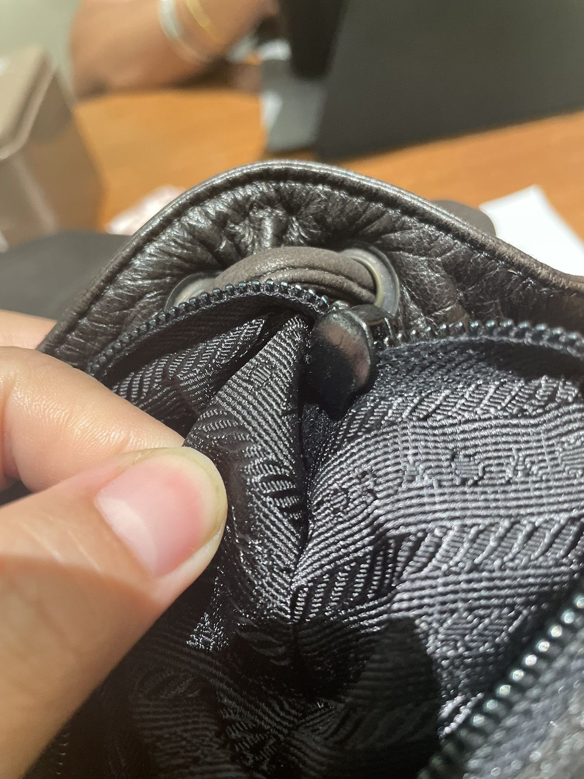 Prada × Vintage Prada Backpack Leather in Chain Strap Size ONE SIZE - 12 Thumbnail