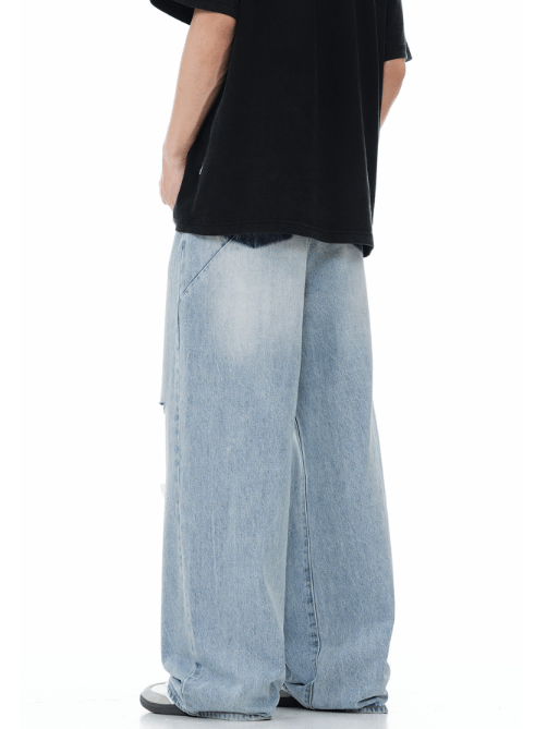 Japanese Brand × Vintage American retro washed versatile ripped trendy jeans Size US 32 / EU 48 - 4 Thumbnail