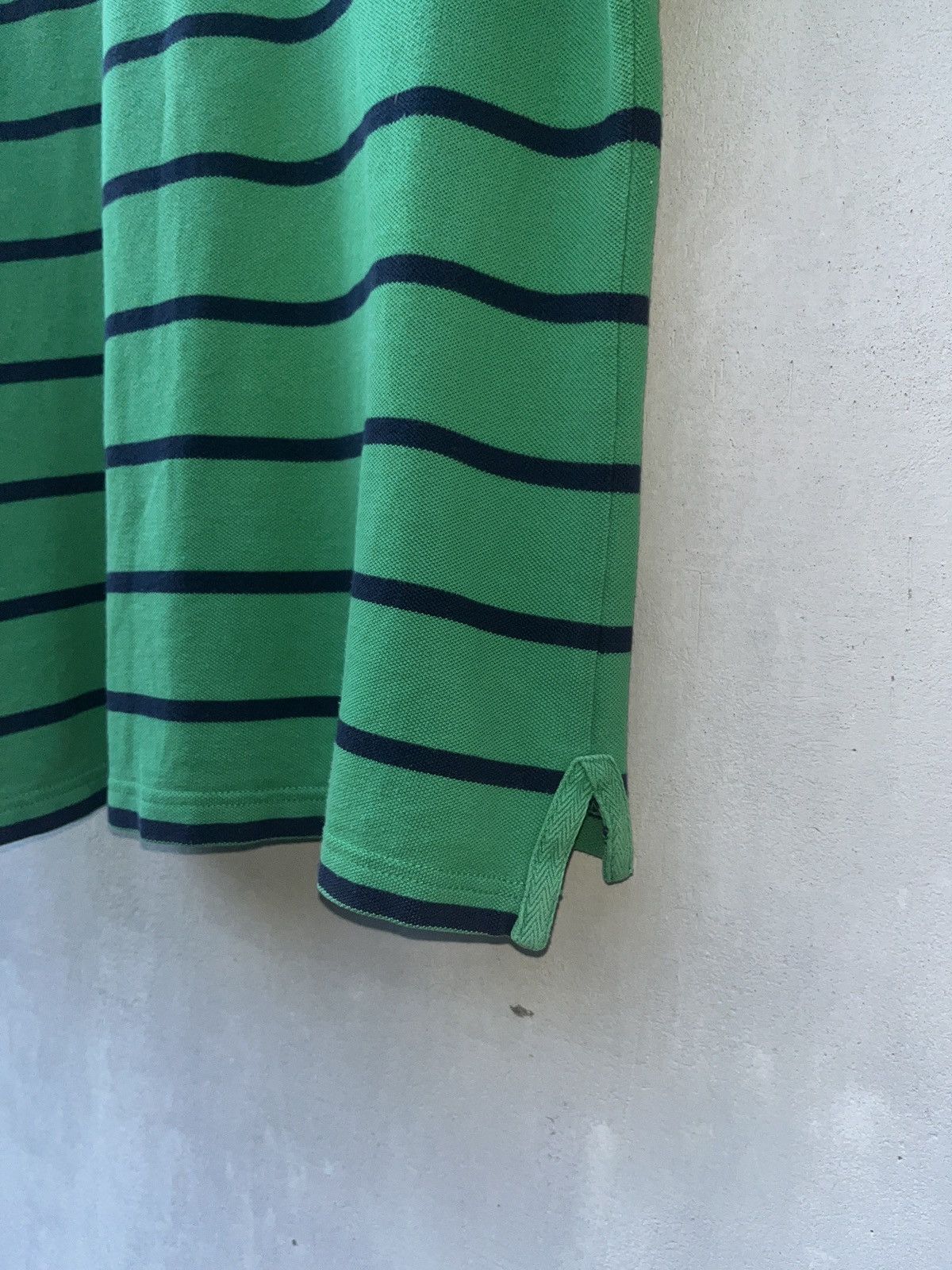 Ralph Lauren Vintage Polo Ralph Lauren Green Rugby Striped Polo T-Shirt Size XL / US 12-14 / IT 48-50 - 10 Thumbnail