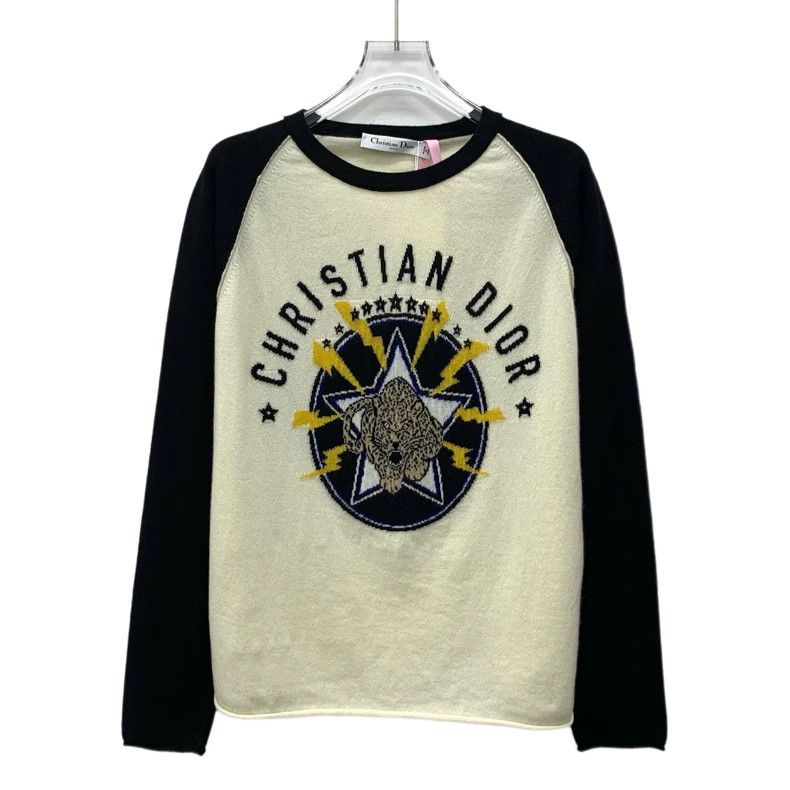 Dior Dior Color-blocked letter star plate inlaid cashmere round- Size XS / US 0-2 / IT 36-38 - 1 Thumbnail