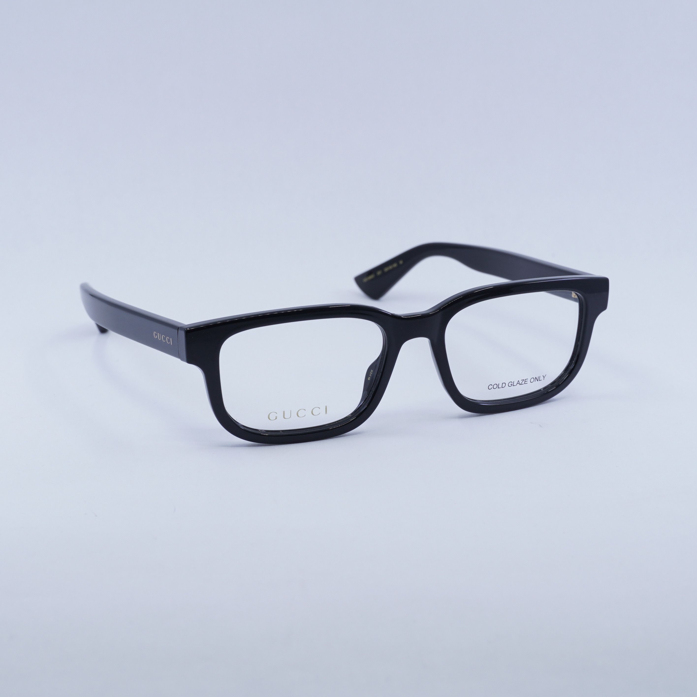🕶️ New Gucci GG1584O 001 Eyeglasses - Shiny Black Frame 53m